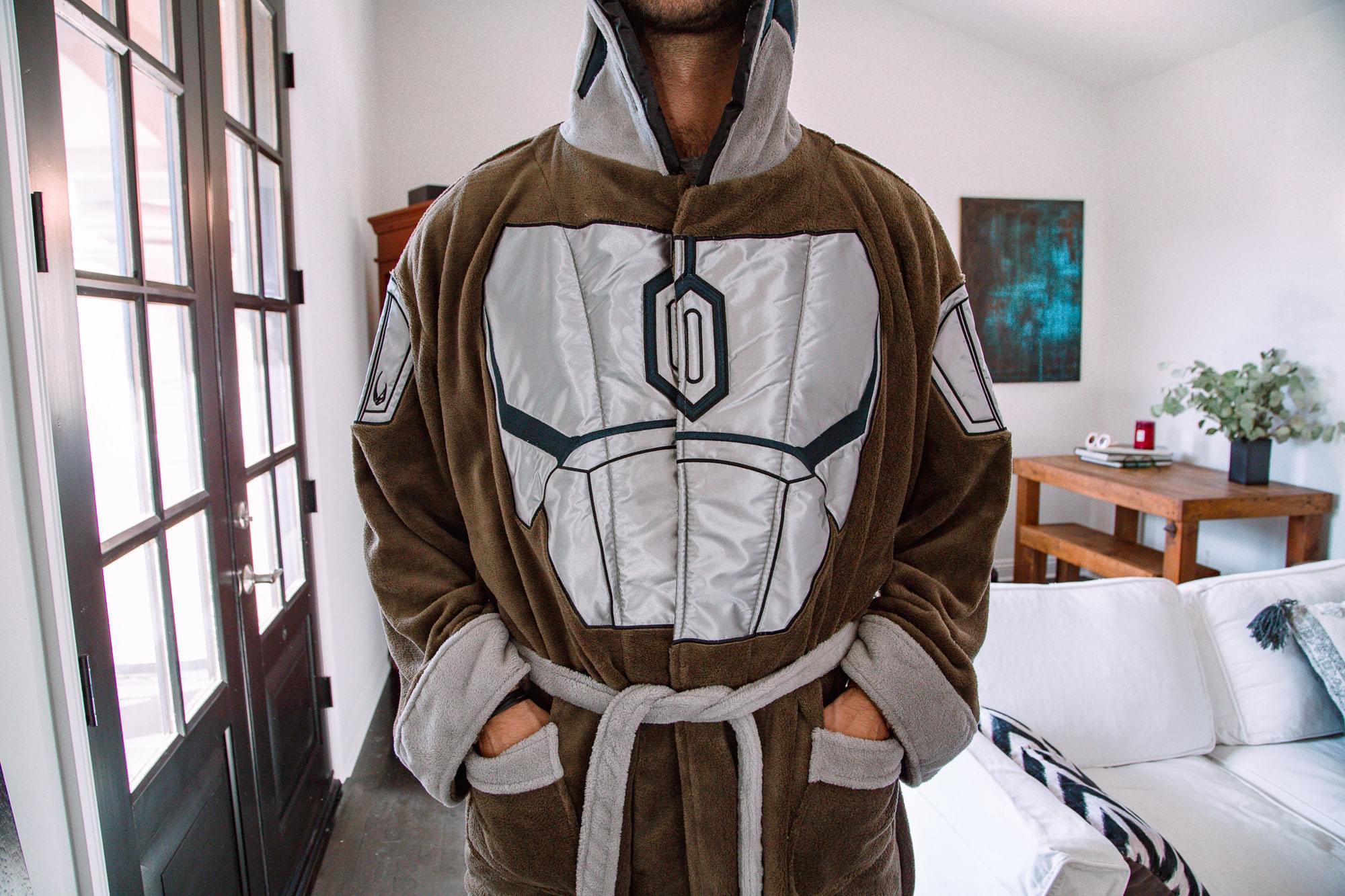 Star Wars: The Mandalorian Bounty Hunter Bathrobe for Adults