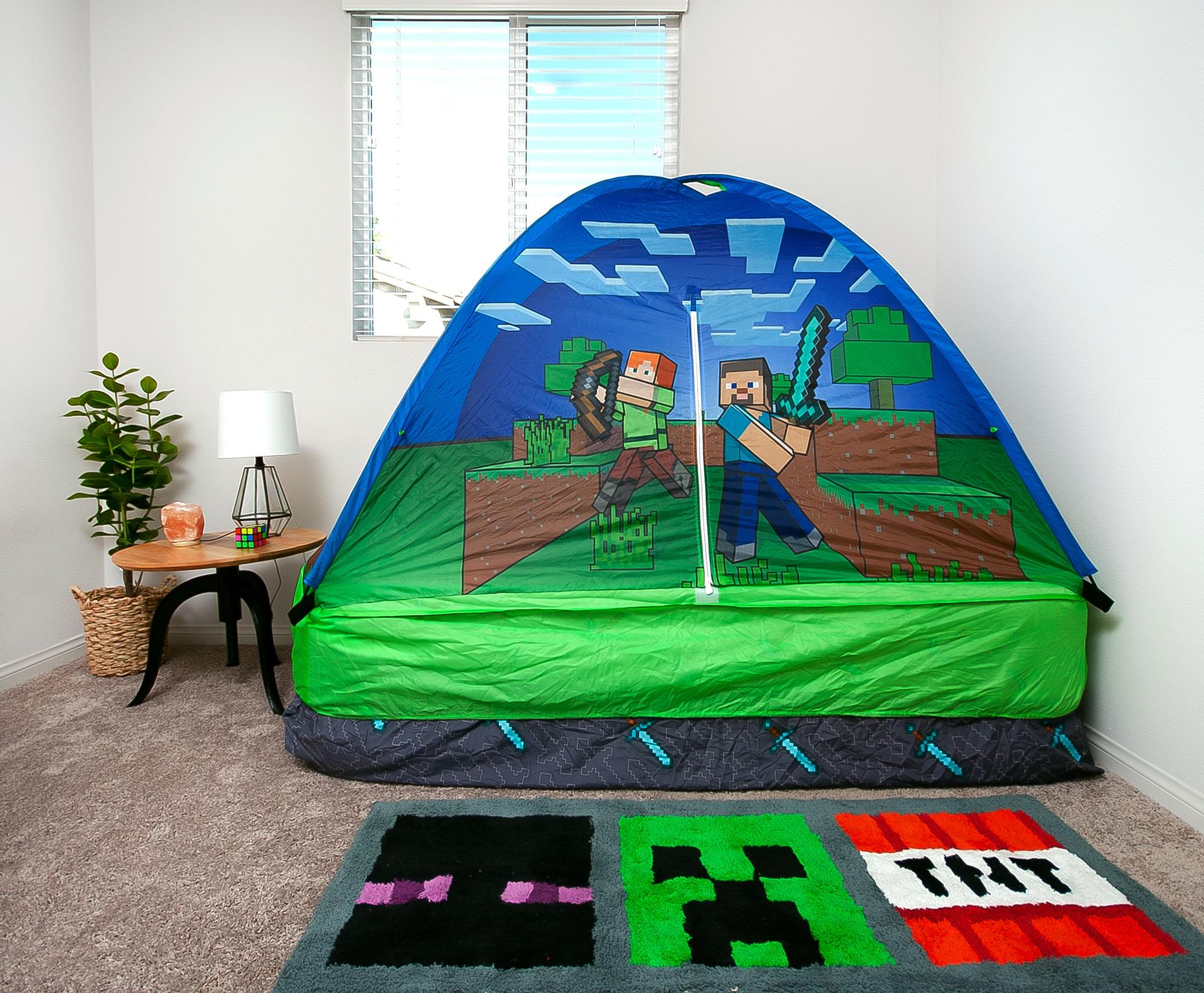 Minecraft Indoor Bed Tent Pop-Up Fort