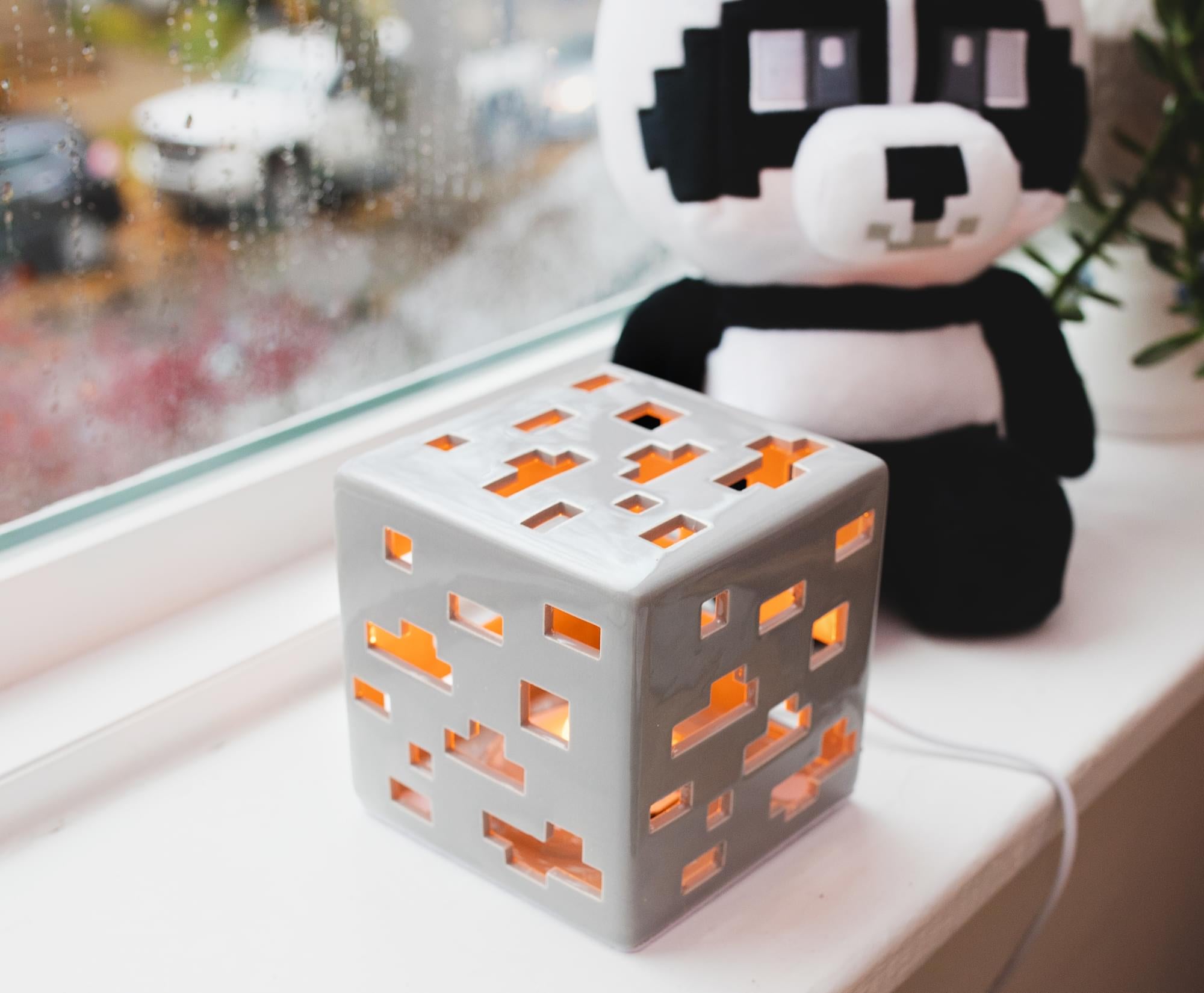 Minecraft Ceramic Ore Block LED Mood Light | 6 Inches Tall