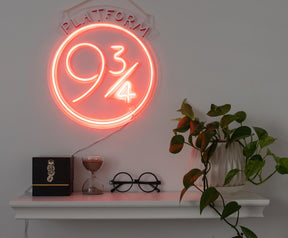 Harry Potter Platform 9 3/4 Hanging LED Neon Wall Light Sign