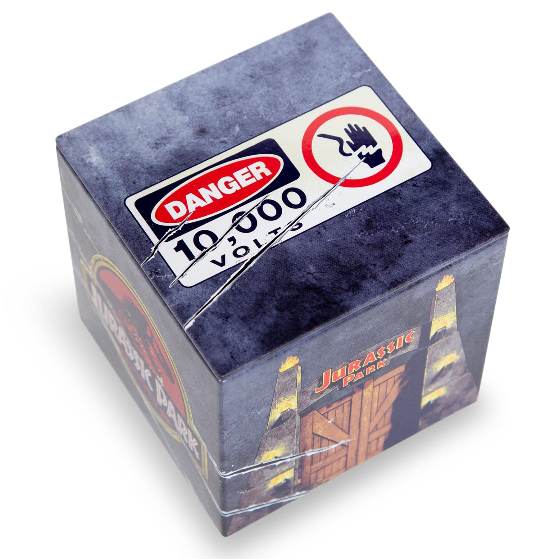 Jurassic Park Tin Storage Box Cube Organizer With Lid | 4 Inches