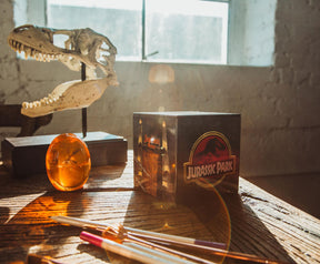 Jurassic Park Tin Storage Box Cube Organizer With Lid | 4 Inches