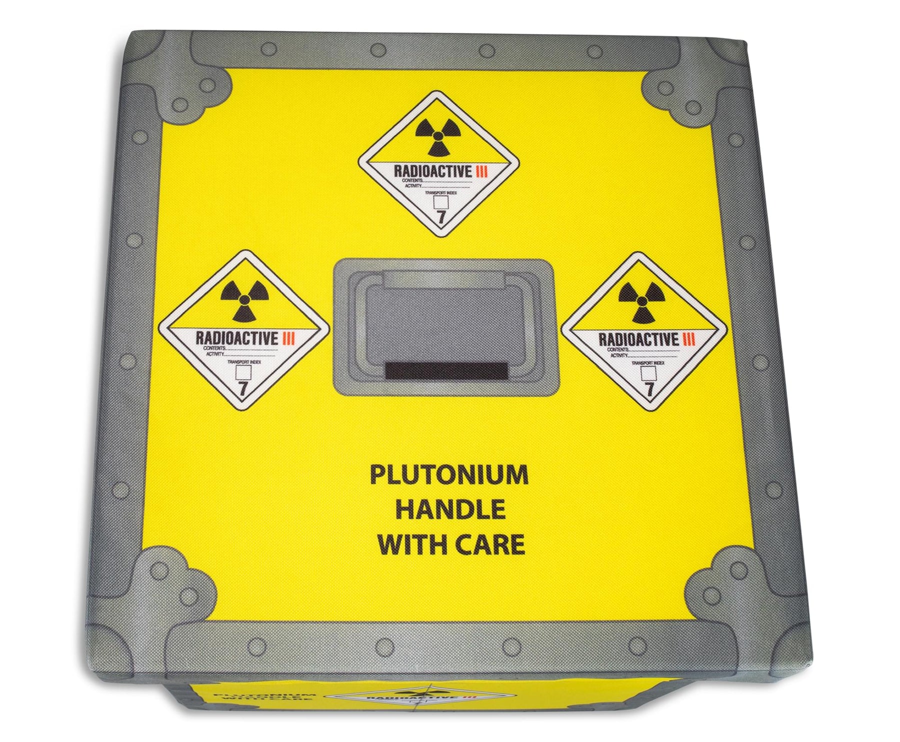 Back to the Future Plutonium Storage Bin Cube Organizer with Lid | 15 Inches