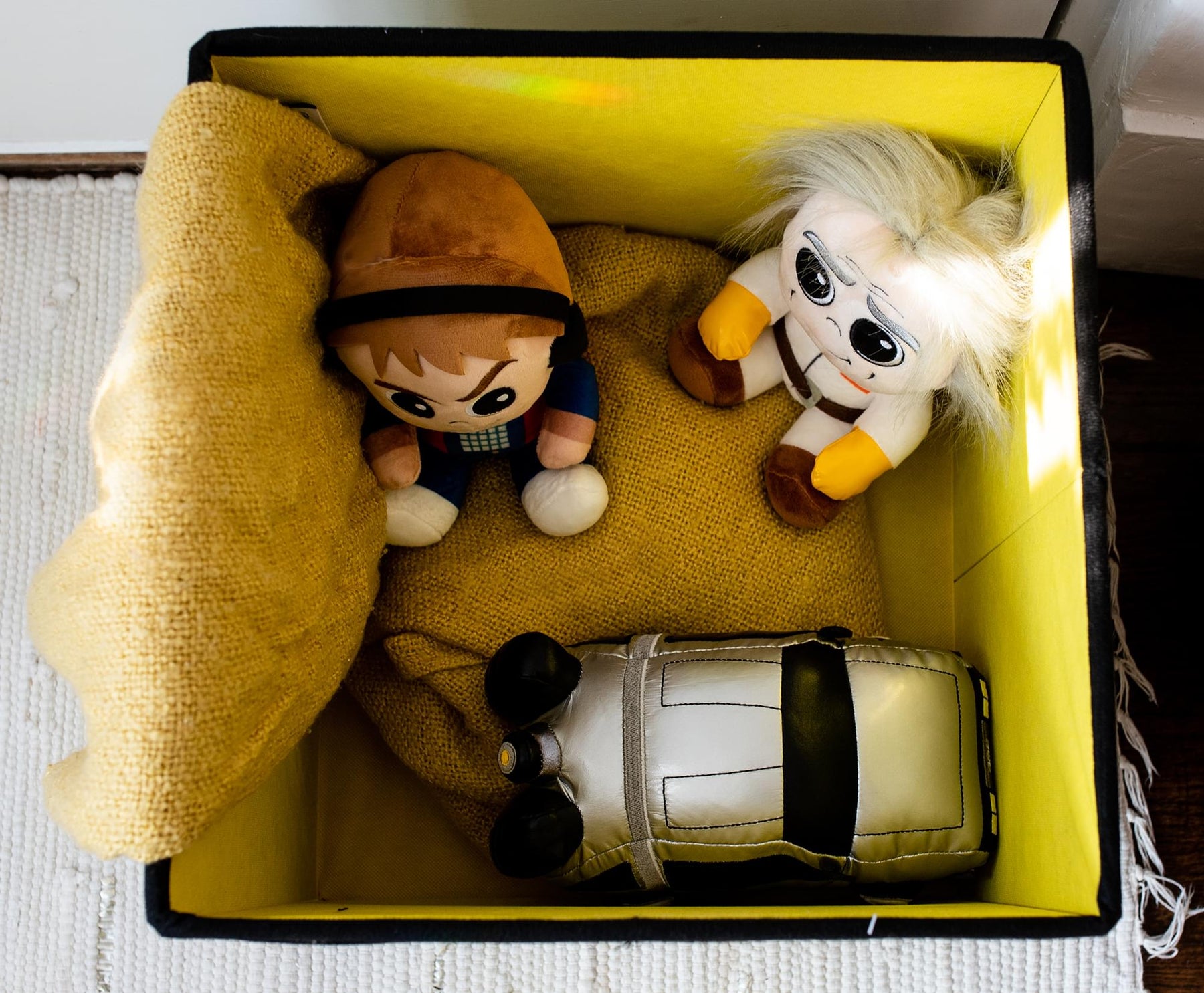 Back to the Future Plutonium Storage Bin Cube Organizer with Lid | 15 Inches