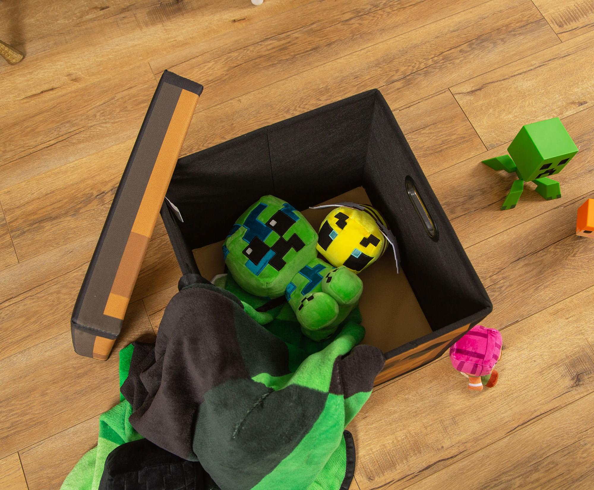 Minecraft In World Chest Storage Bin Cube Organizer with Lid | 15 Inches