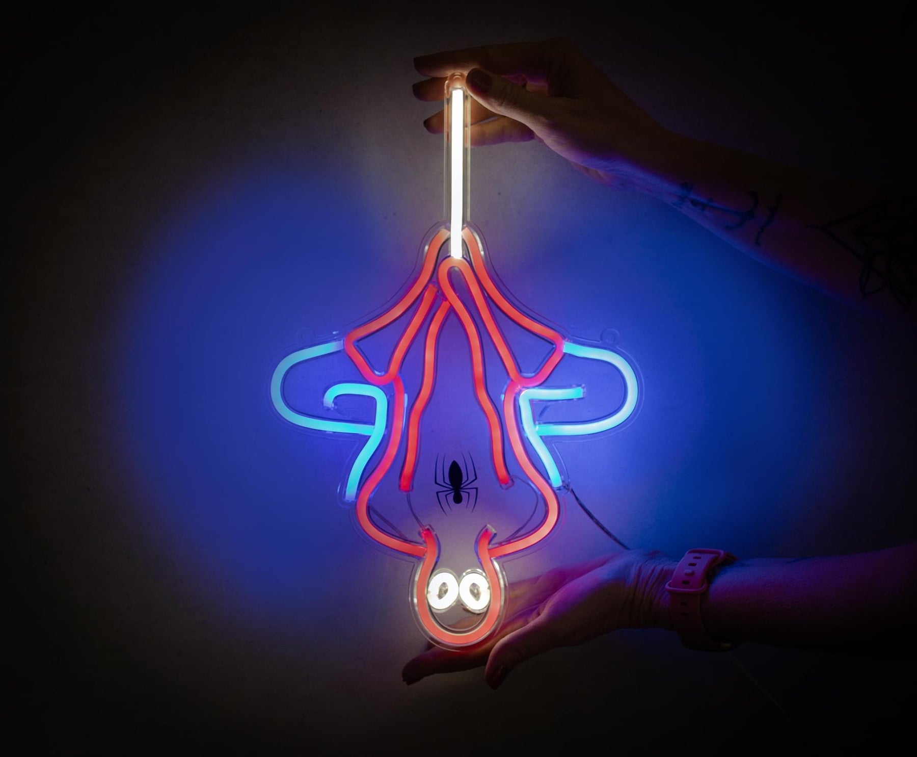 Marvel Spider-Man Hanging LED Neon Wall Light Sign