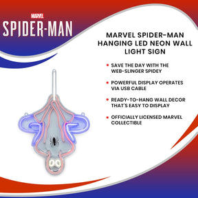 Marvel Spider-Man Hanging LED Neon Wall Light Sign