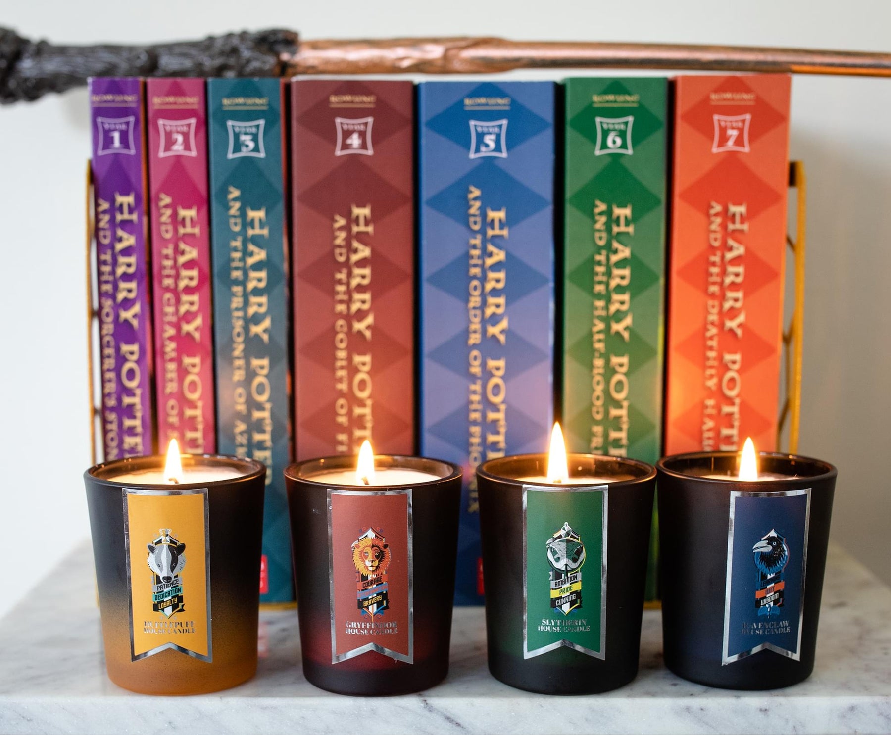 Harry Potter Hogwarts House Scented Soy Wax Candles | Set of 4
