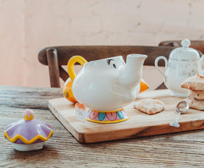 Disney Beauty and the Beast Mrs. Potts Sculpted Ceramic Teapot Replica