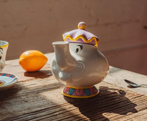 Disney Beauty and the Beast Mrs. Potts Sculpted Ceramic Teapot Replica