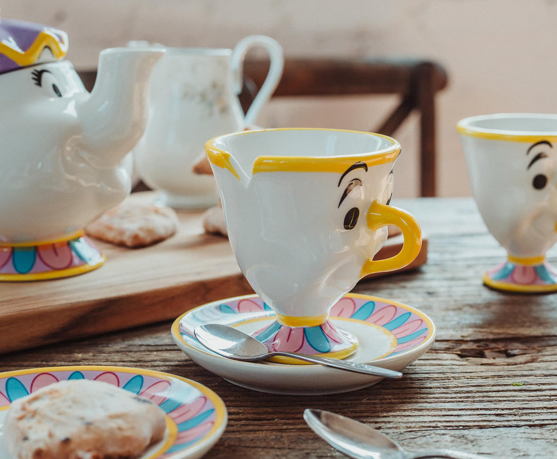 Disney Beauty and the Beast Mrs Potts Teapot Set | Free Shipping