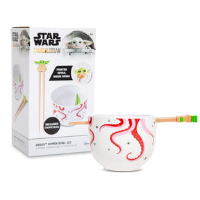 Star Wars: The Mandalorian Grogu Tentacle Chowder Ramen Bowl and Chopstick Set
