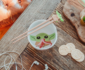 Star Wars: The Mandalorian Grogu Tentacle Chowder Ramen Bowl and Chopstick Set