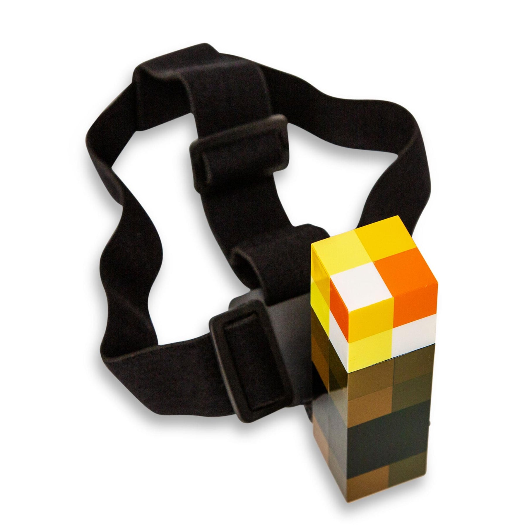 Minecraft Brownstone Torch Headlamp Light With Adjustable Headband