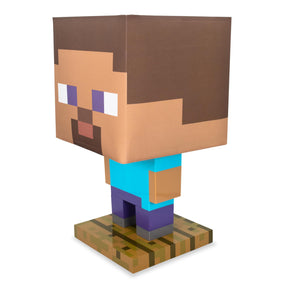 Minecraft Steve Figural LED Desk Lamp Light | 13 Inches Tall