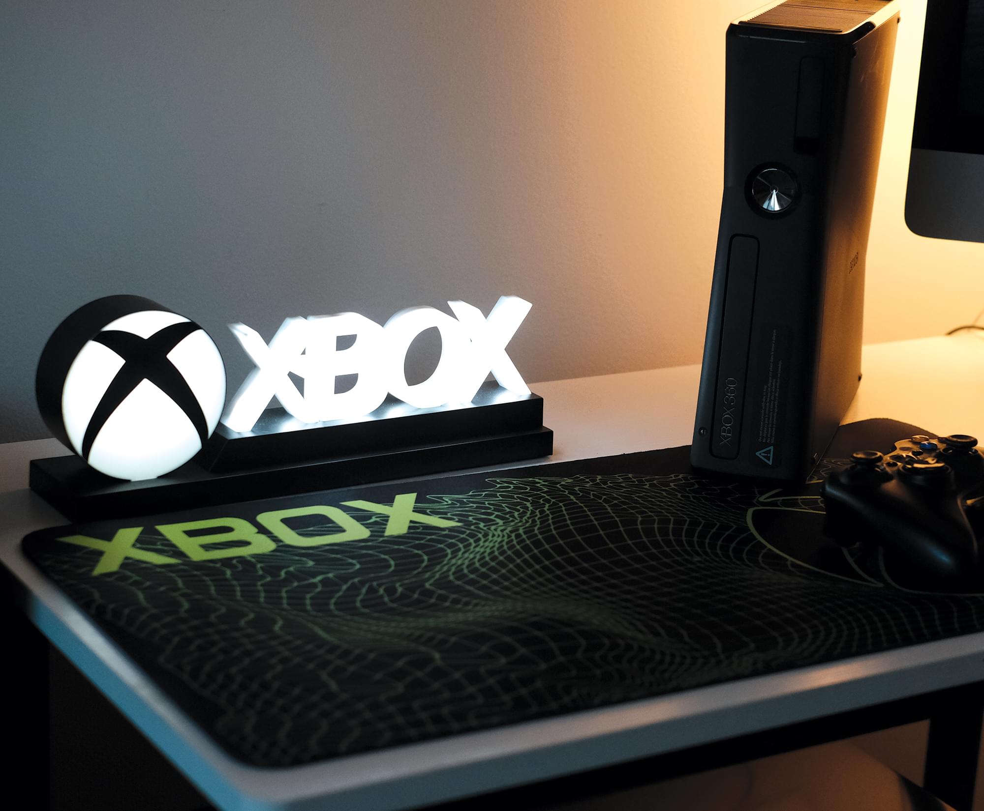 Xbox Black Graphic Desk Mat Cover | 12 x 24 Inches