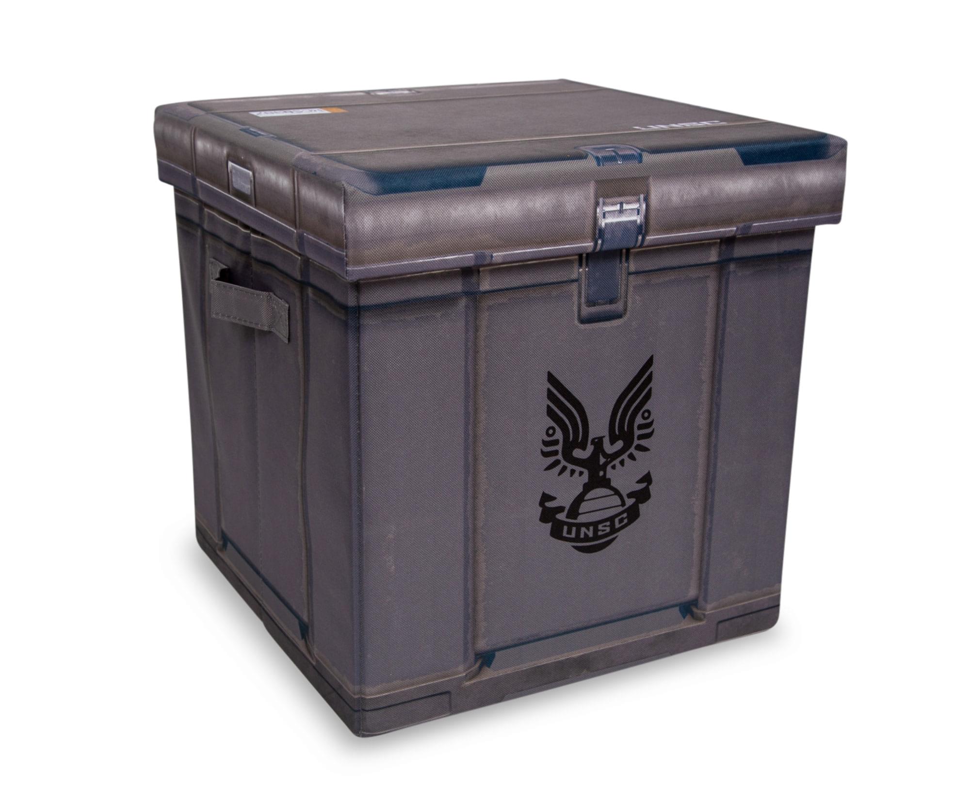 HALO Ammo Crate Storage Bin Cube Organizer with Lid | 15 Inches