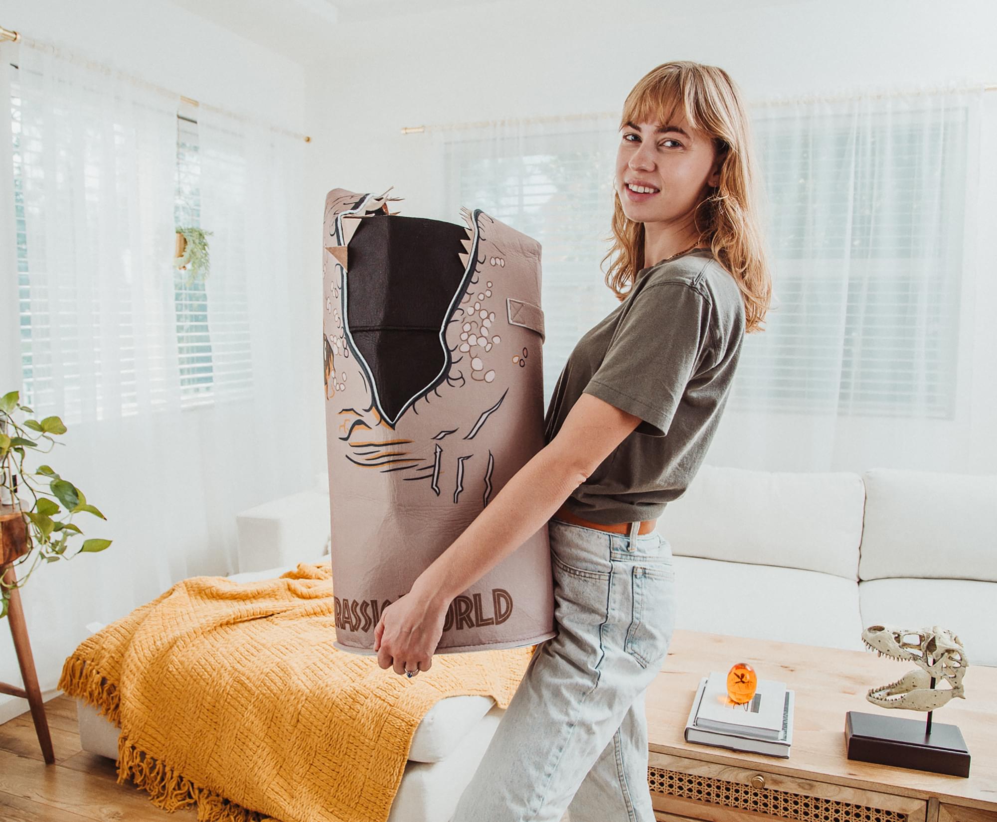 Jurassic World Open-Mouth T-Rex Laundry Clothes Hamper