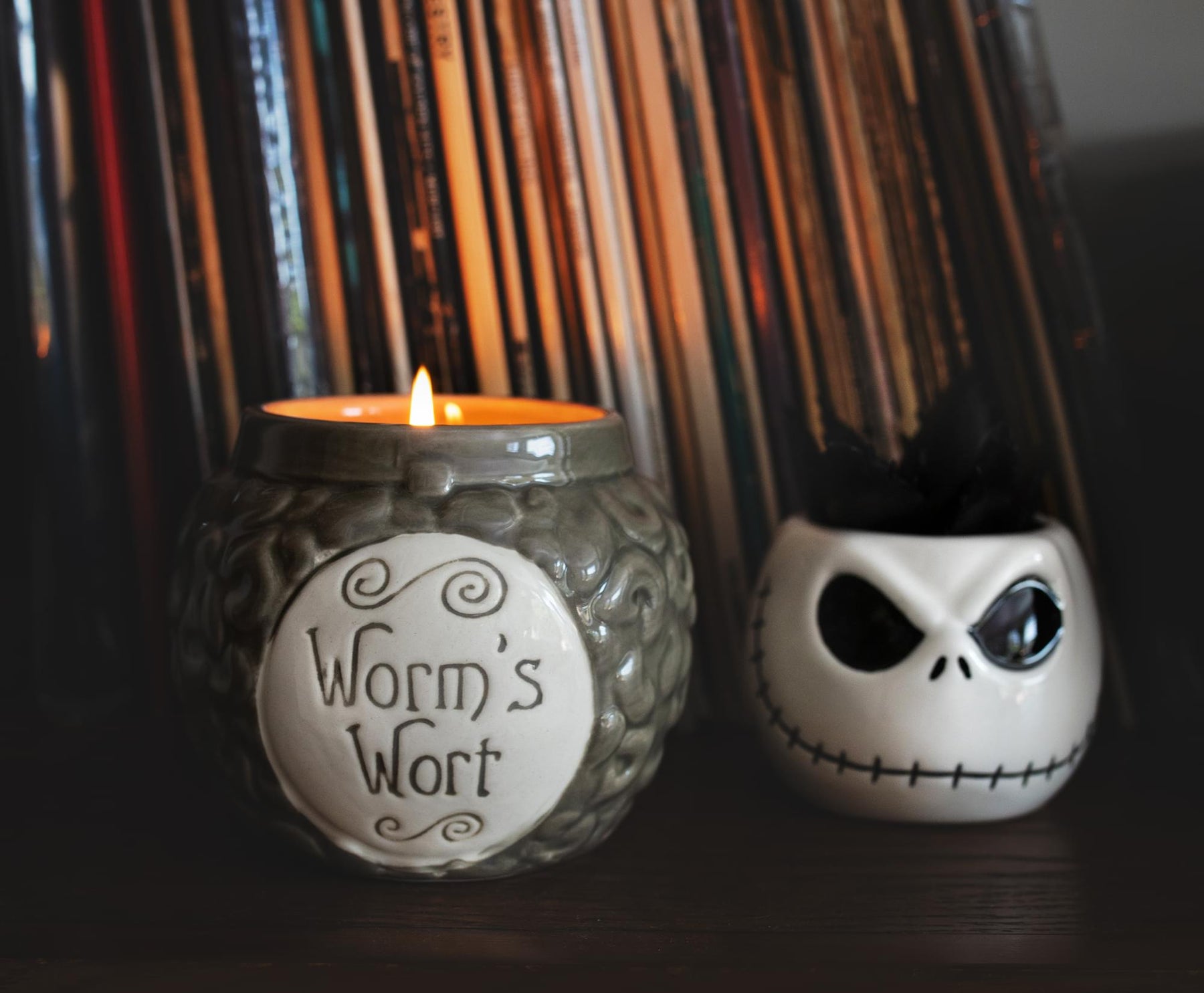 Disney The Nightmare Before Christmas Sally's Jar Ceramic Candle | Worm's Wort