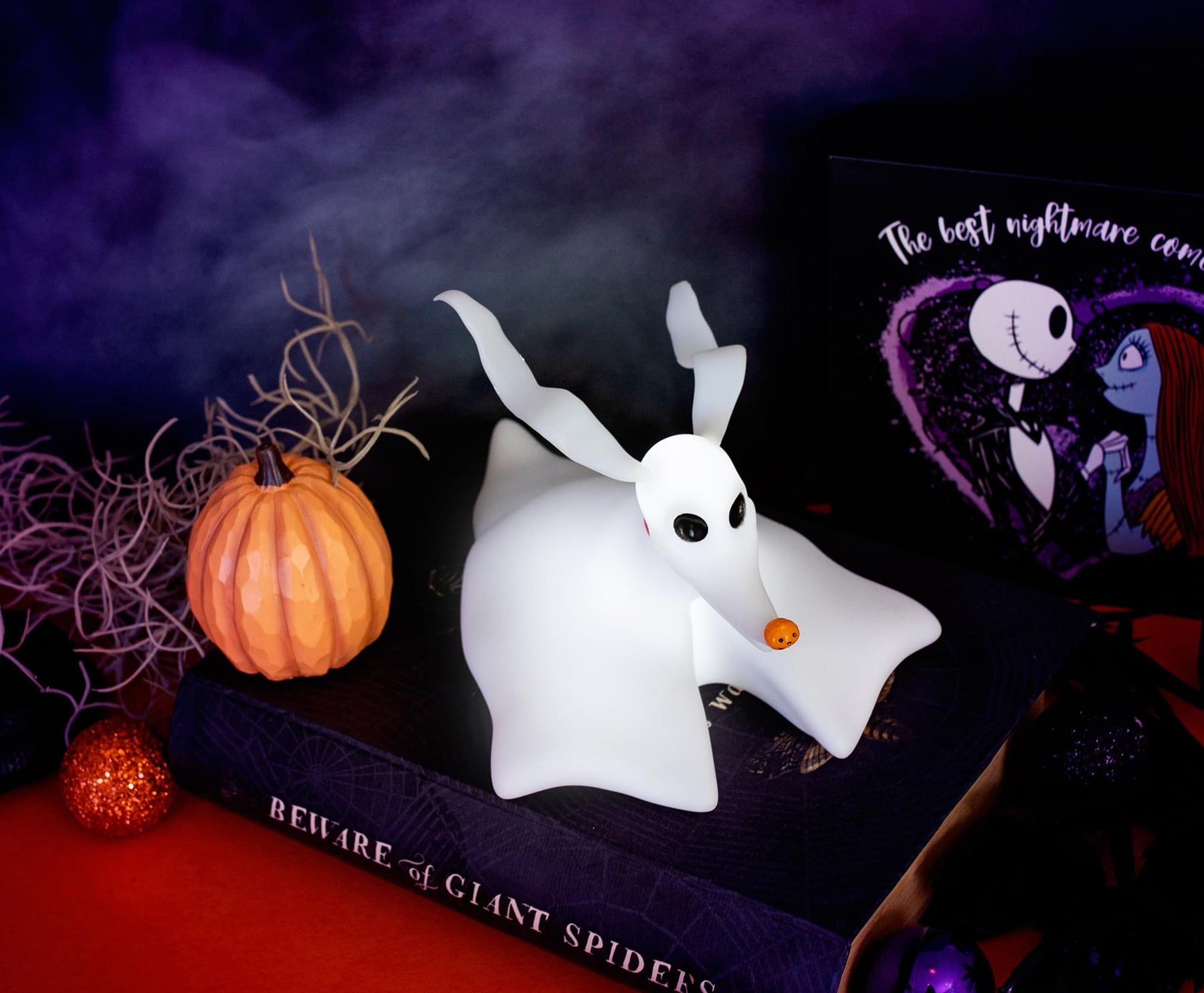 Disney Nightmare Before Christmas Zero Figural LED Mood Light | 8 Inches Tall