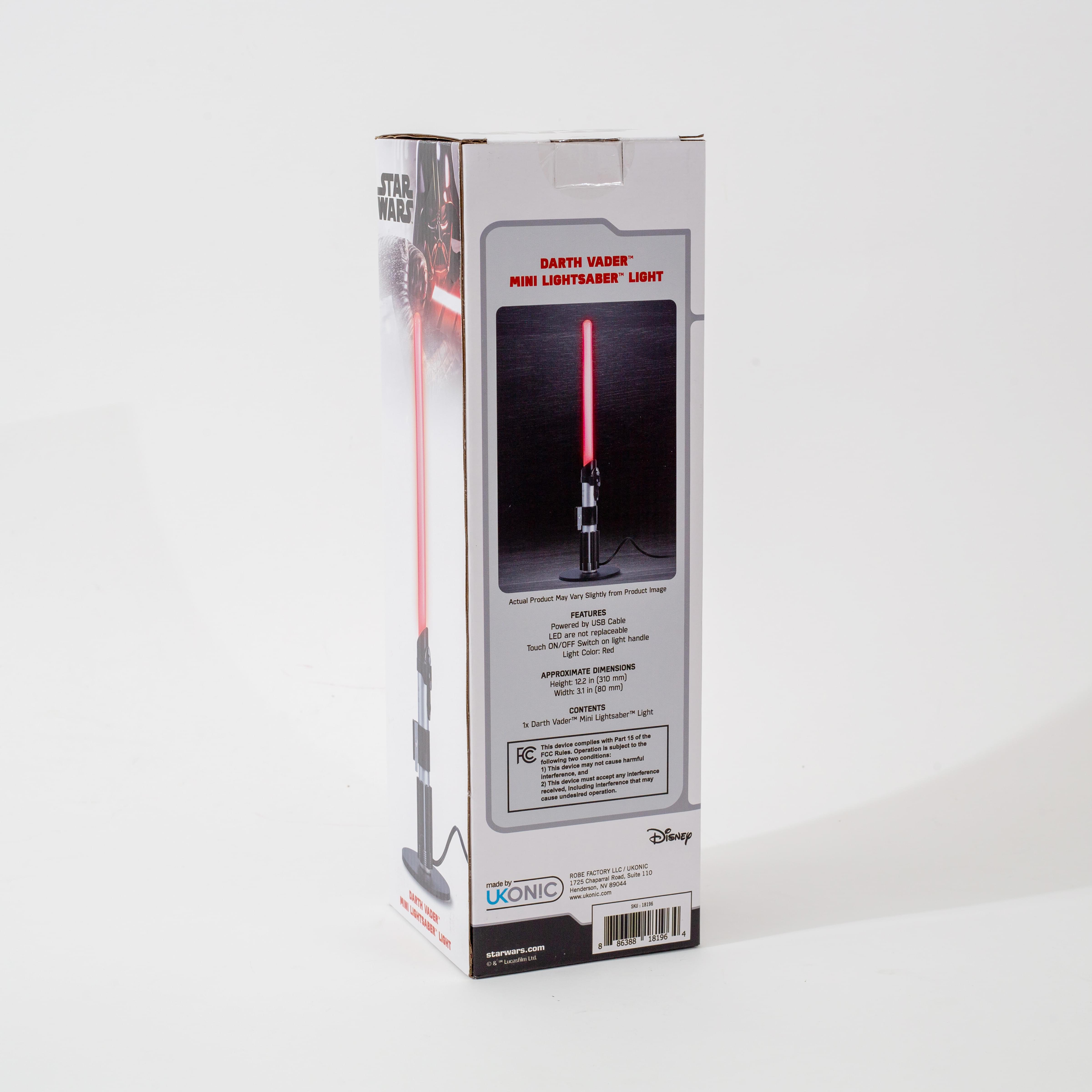 Star Wars Darth Vader Lightsaber 12-Inch Mini LED Mood Light