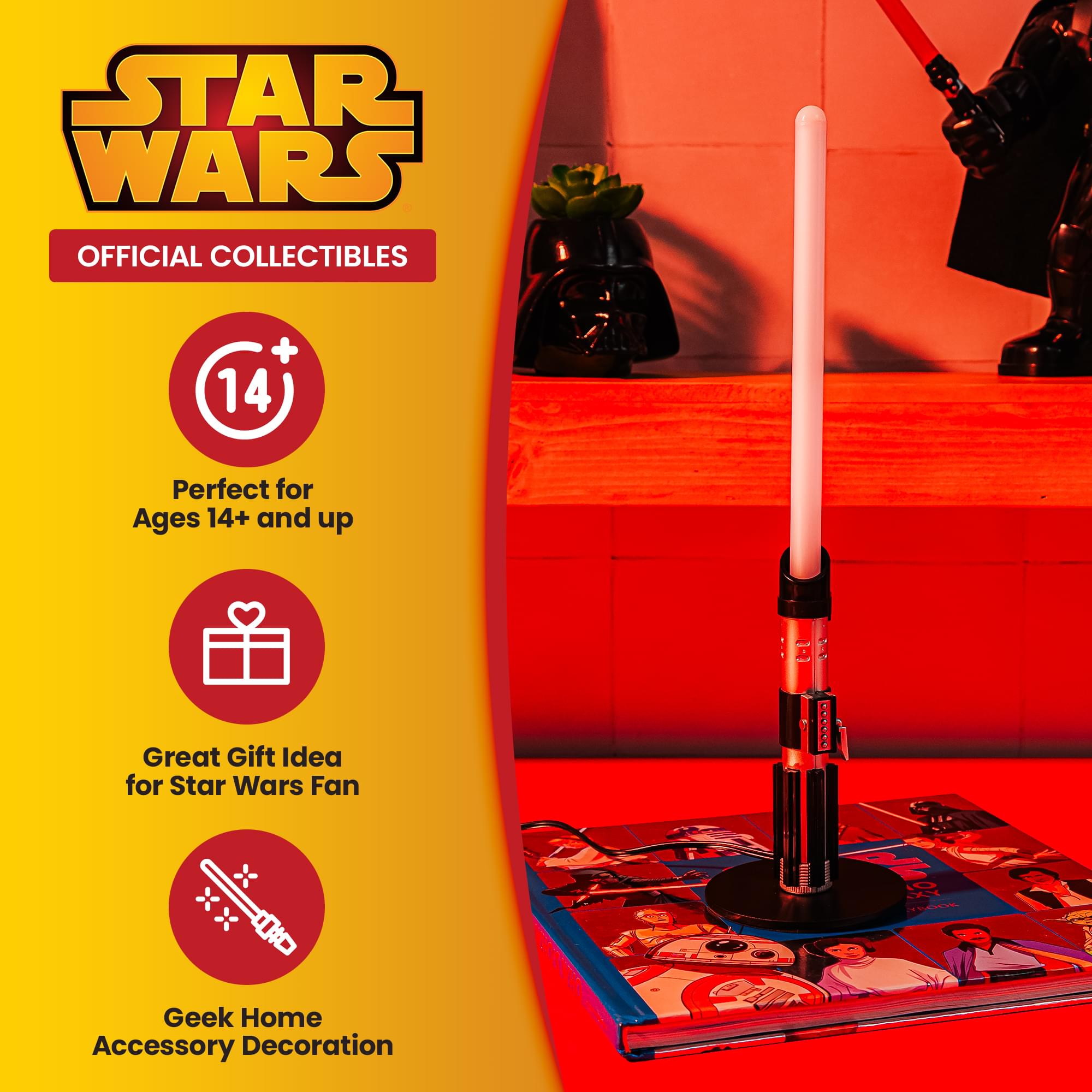 Star Wars Darth Vader Lightsaber 12-Inch Mini LED Mood Light