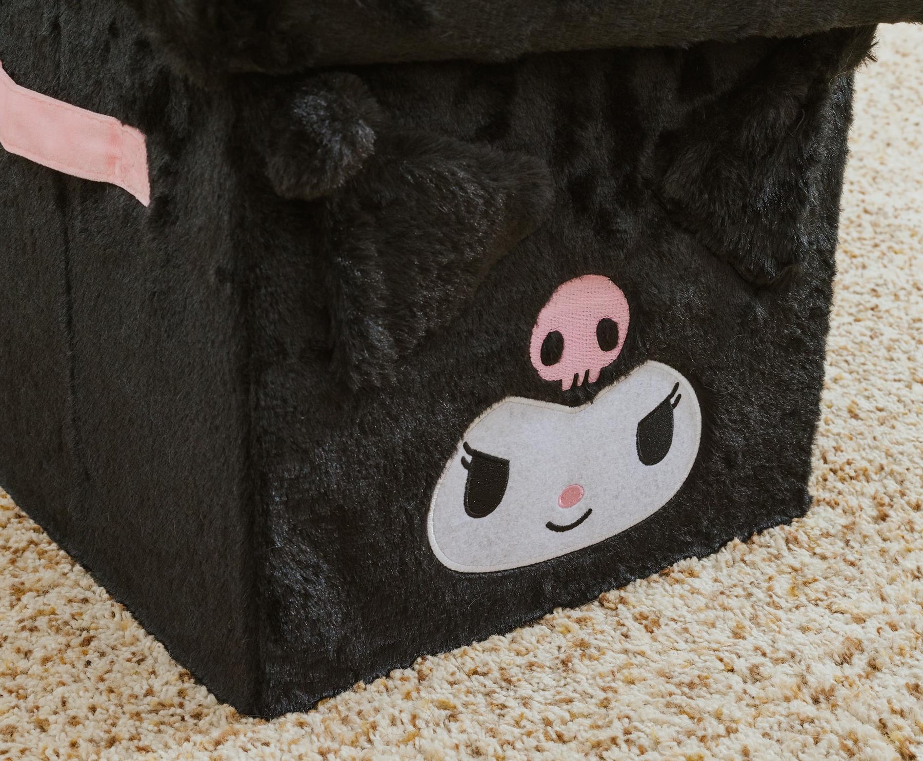 Sanrio Kuromi 13-Inch Plush Storage Bin With Lid