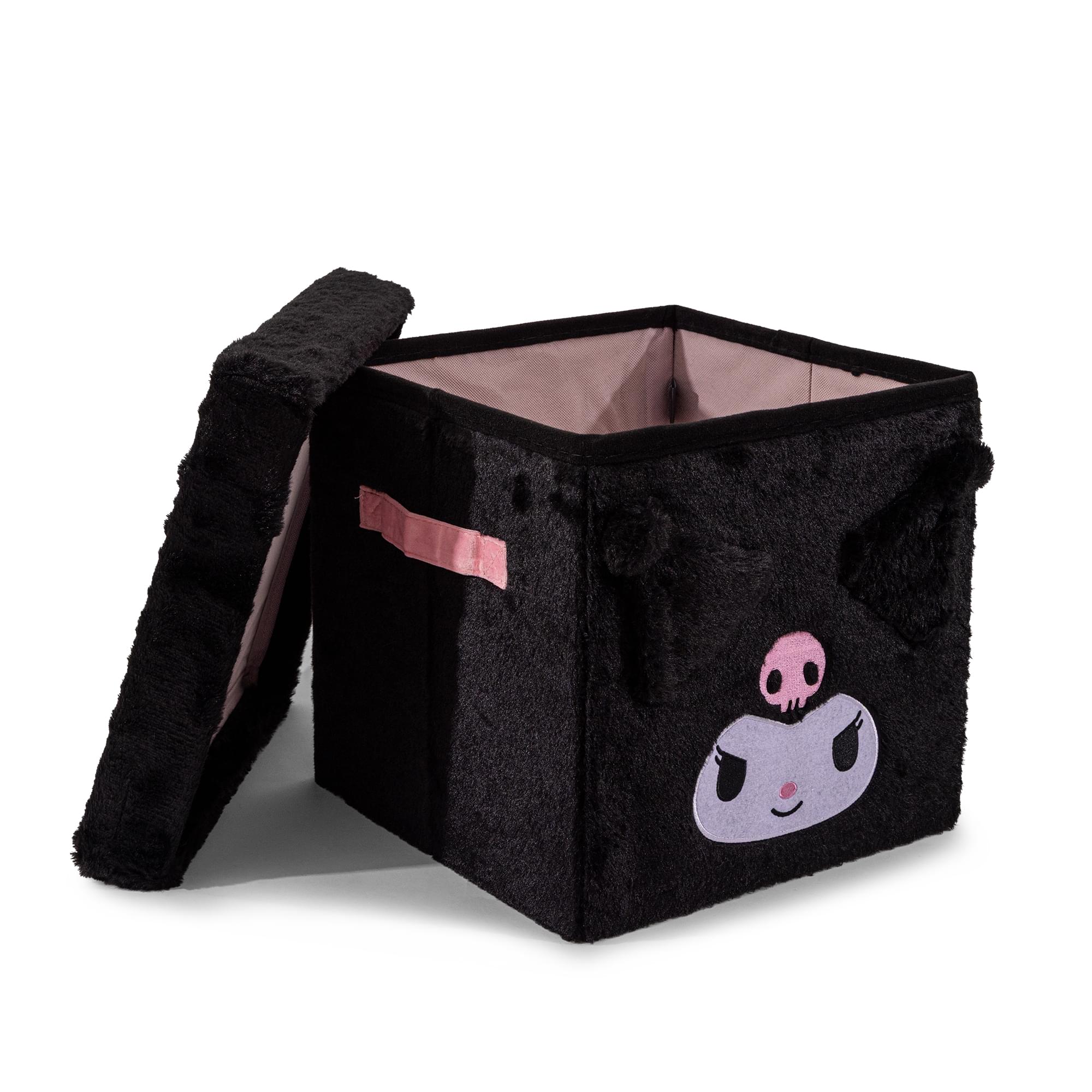 Sanrio Kuromi 13-Inch Plush Storage Bin With Lid