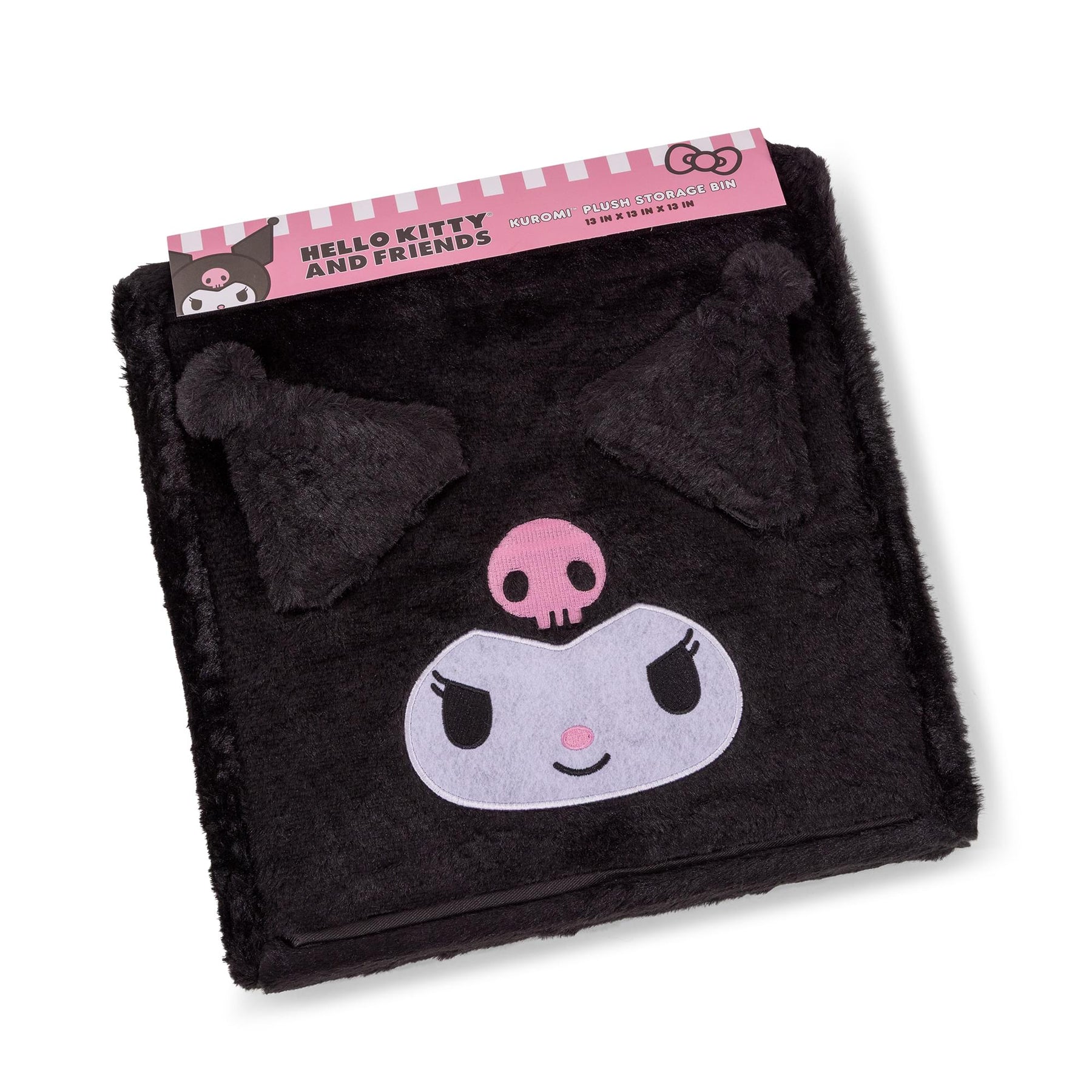 Sanrio Kuromi 13-Inch Plush Storage Bin With Lid