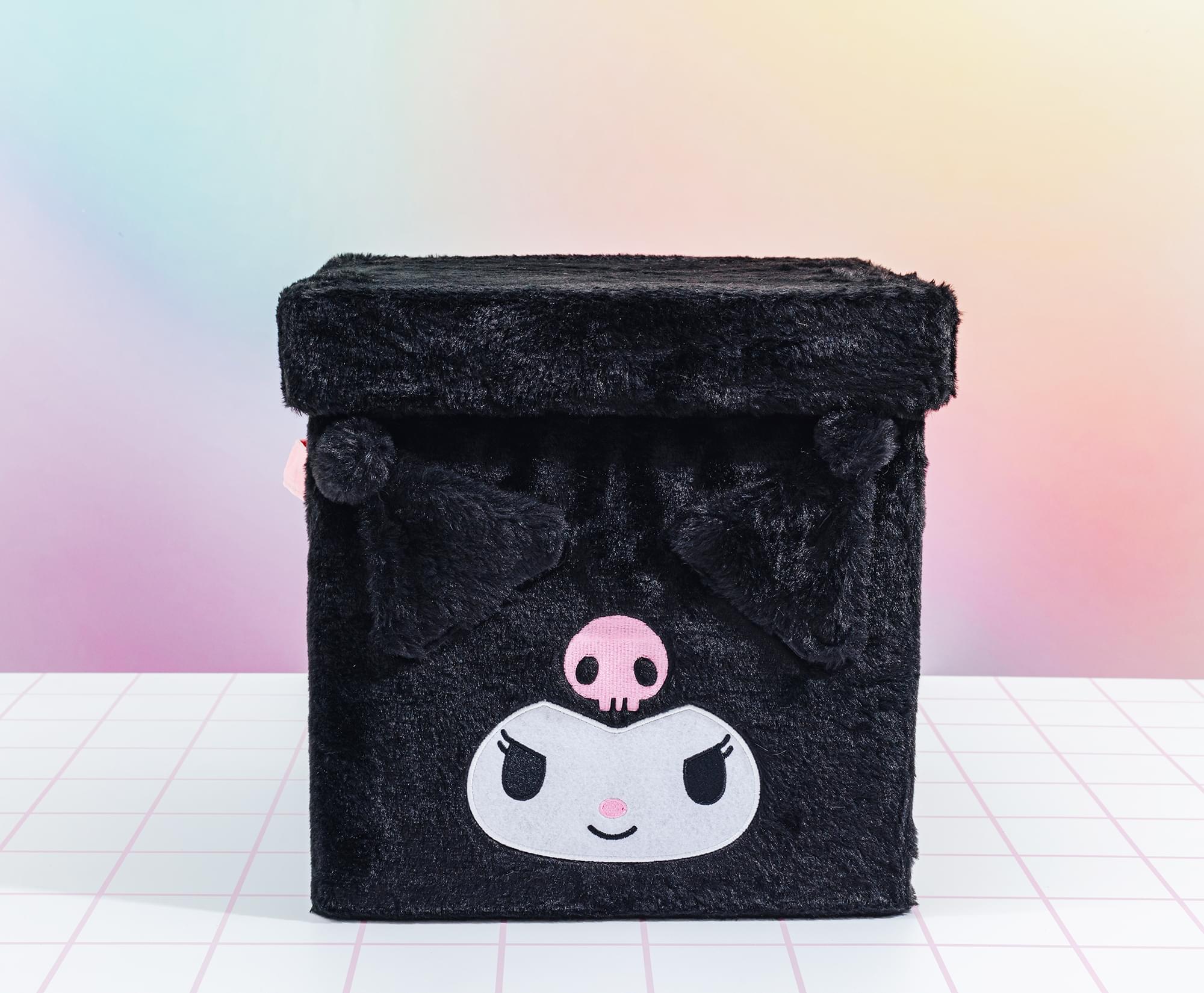 Sanrio Kuromi 13-Inch Plush Storage Bin With Lid