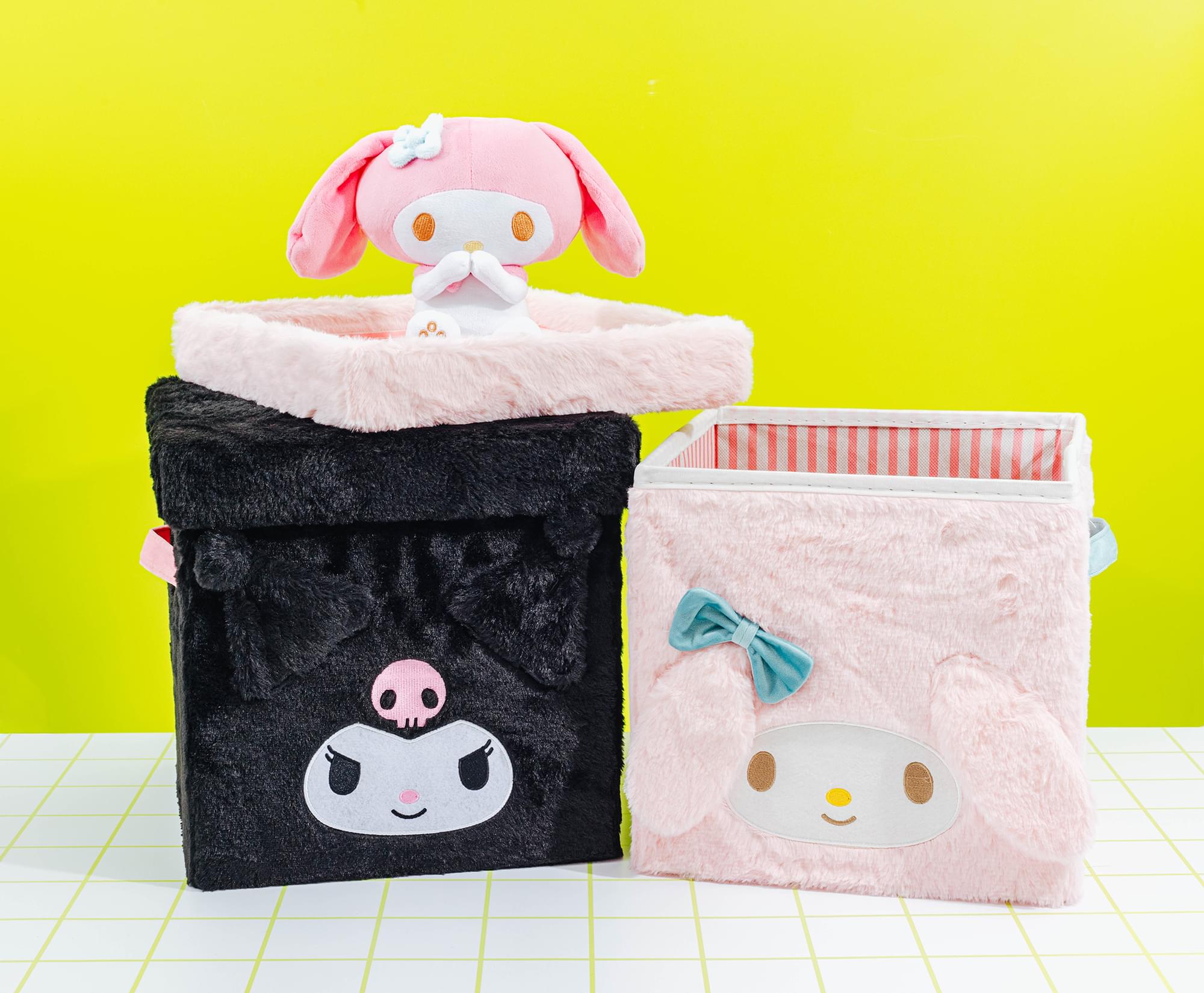 Sanrio My Melody 13-Inch Plush Storage Bin With Lid