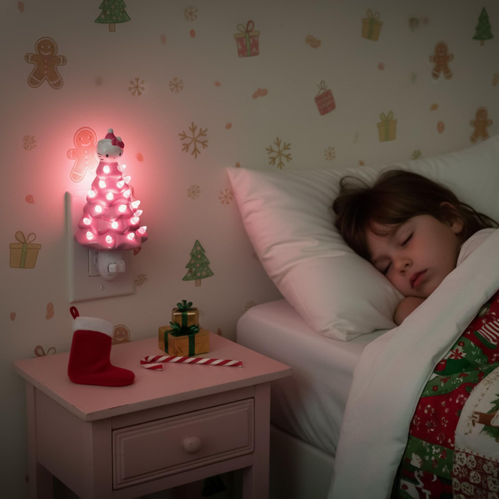 Sanrio Characters Christmas Tree Plug-In Night Light Set Of 3