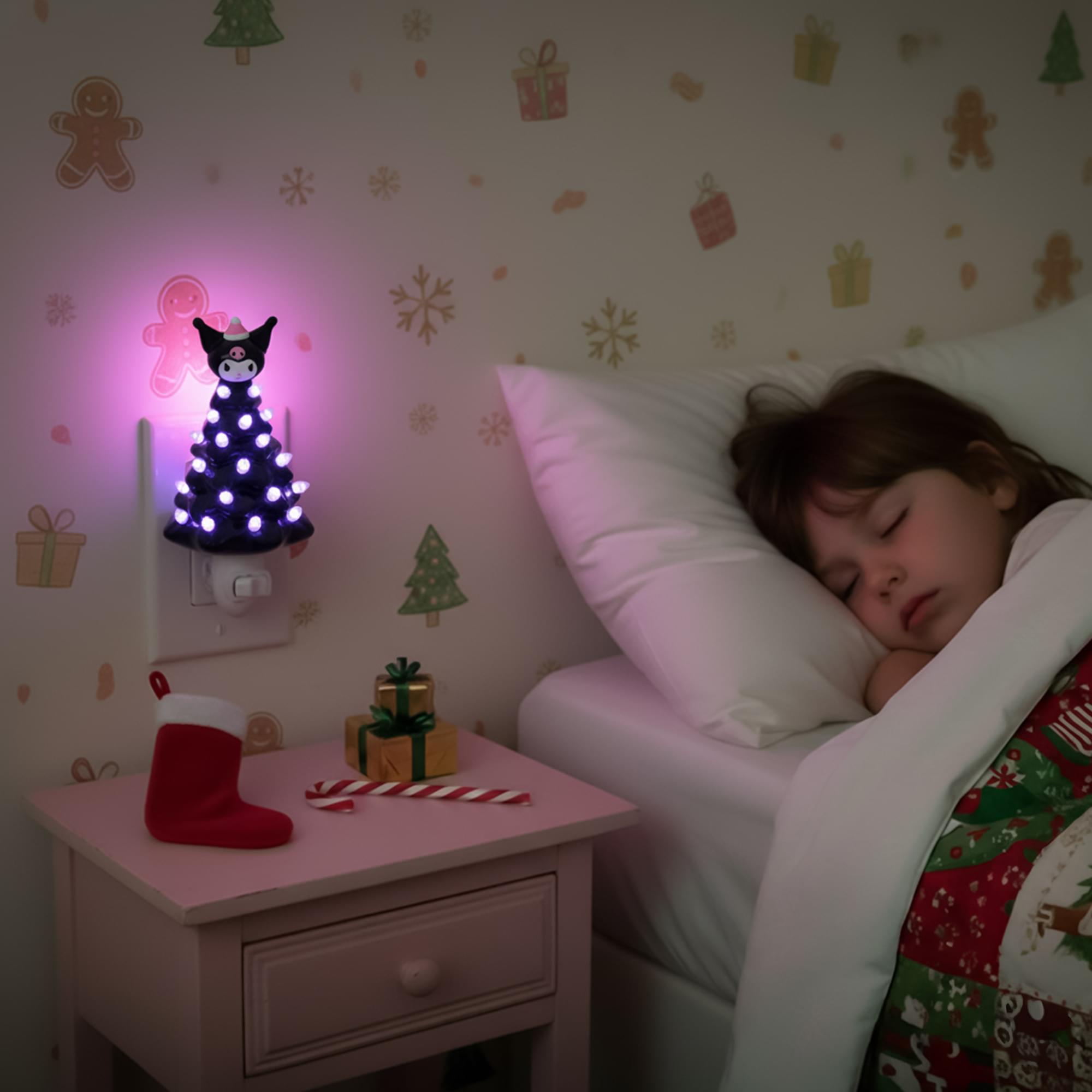 Sanrio Characters Christmas Tree Plug-In Night Light Set Of 3