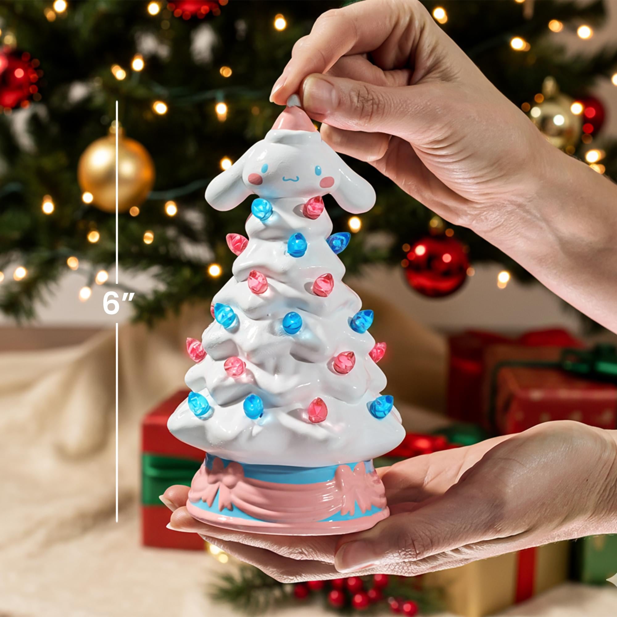 Sanrio Characters Light-Up Ceramic Christmas Tree Set Of 4