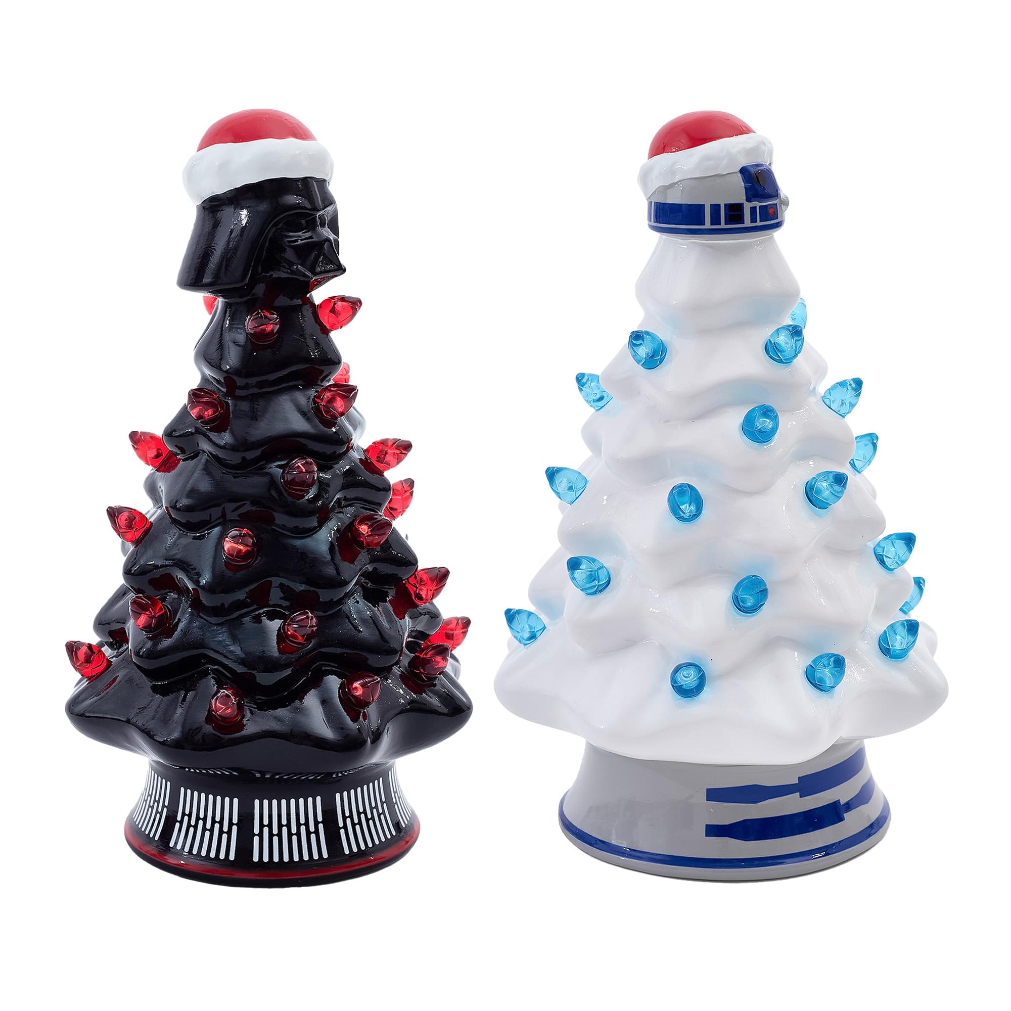 Star Wars Light-Up Ceramic Christmas Tree Set Of 2
