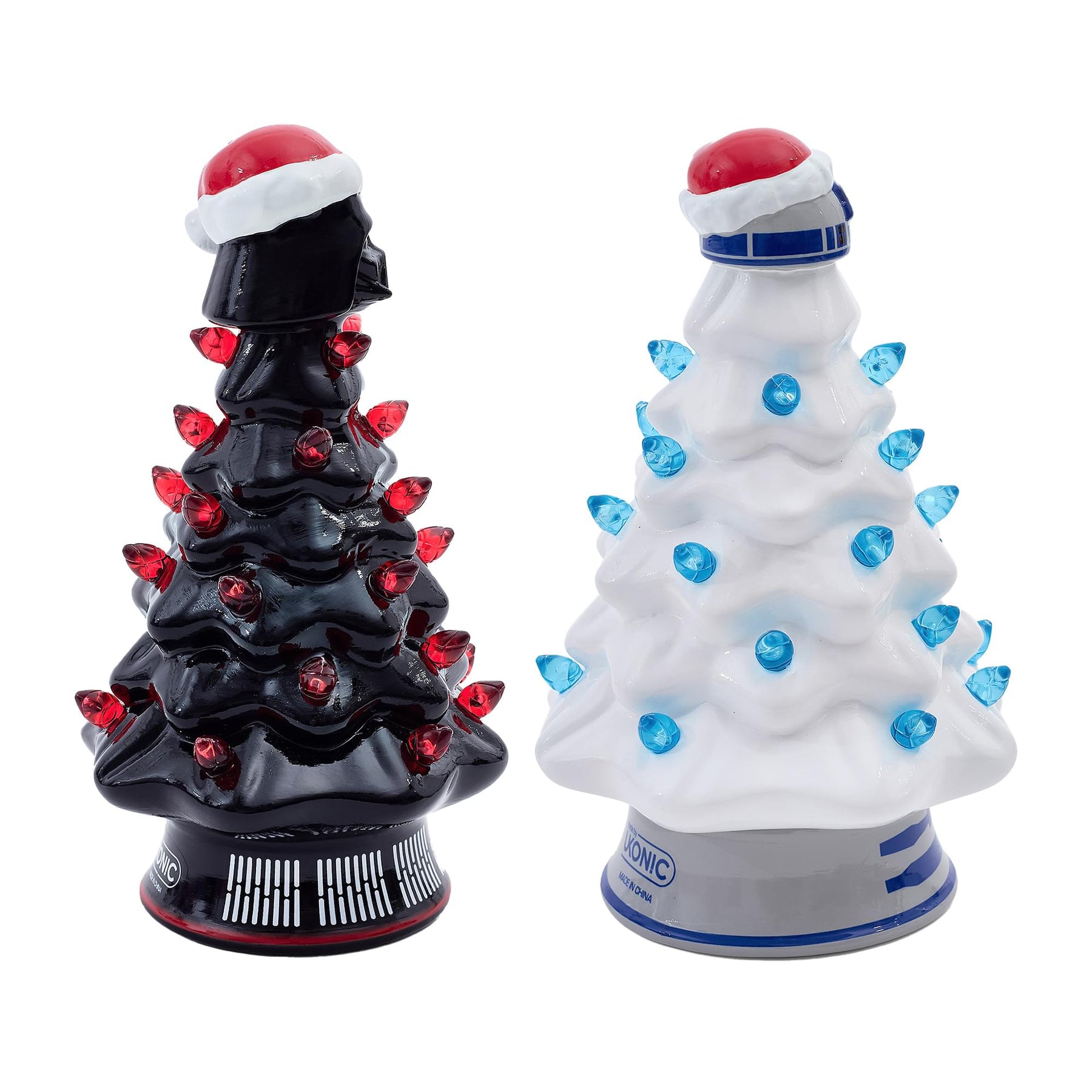 Star Wars Light-Up Ceramic Christmas Tree Set Of 2