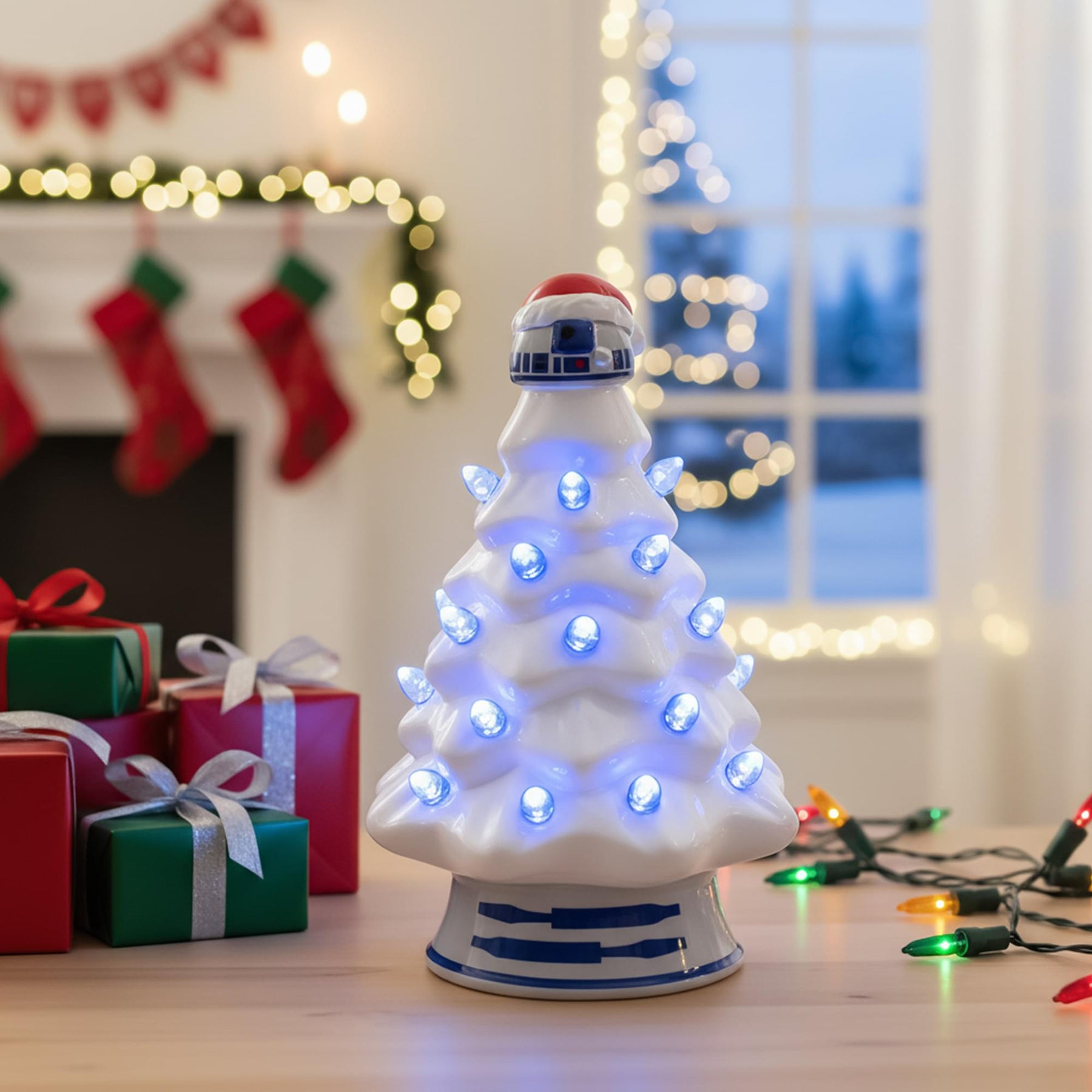 Star Wars Light-Up Ceramic Christmas Tree Set Of 2