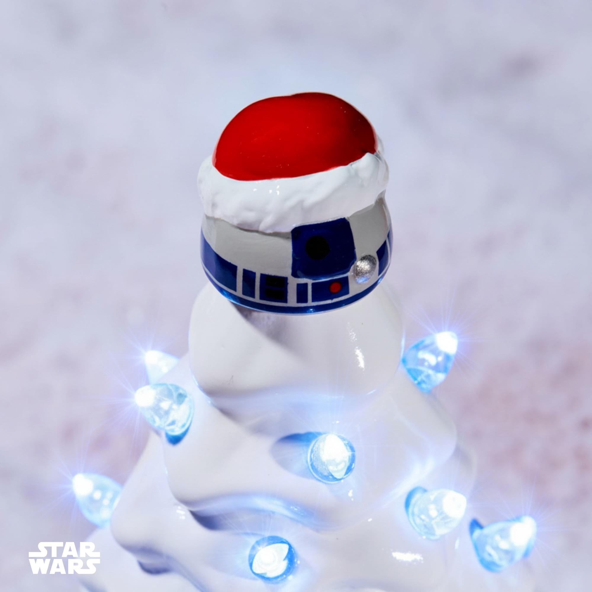 Star Wars R2-D2 Light-Up Ceramic Christmas Tree | 6 Inches Tall
