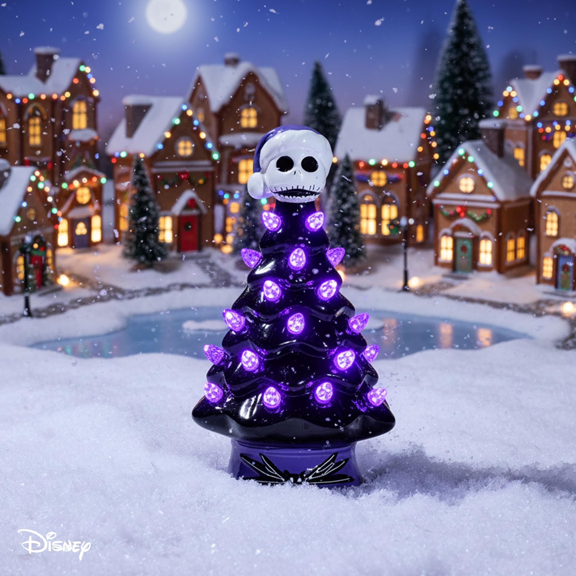 Disney The Nightmare Before Christmas Jack Light-Up Ceramic Christmas Tree