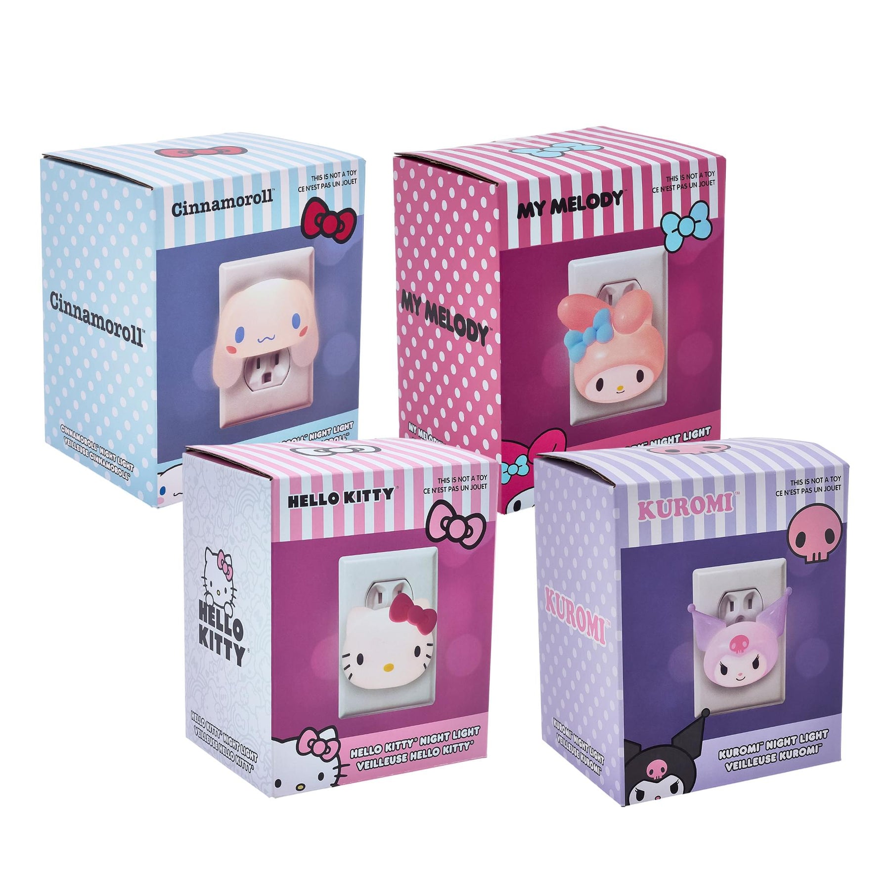 Sanrio Characters Plug-In Night Light Set Of 4