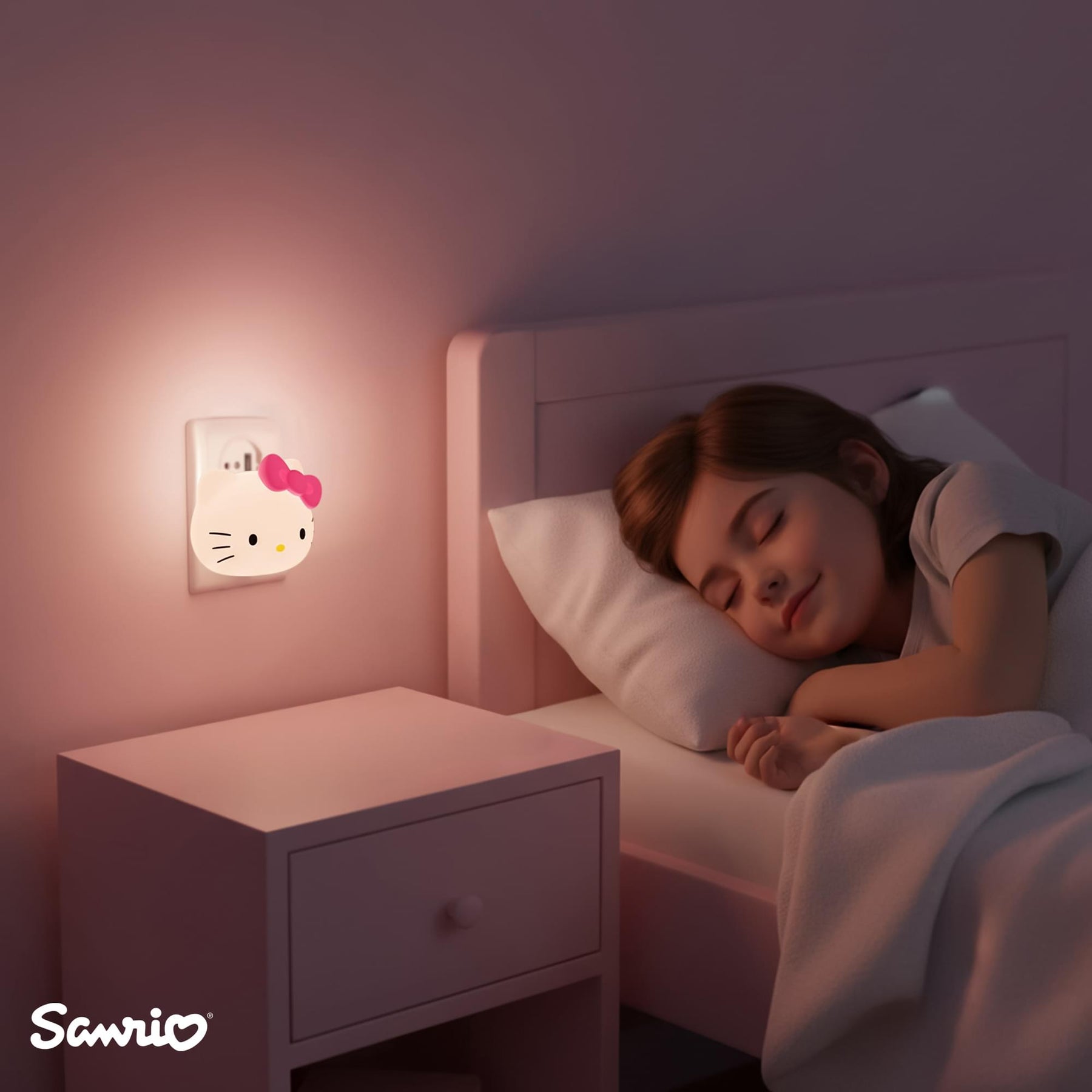 Sanrio Hello Kitty Face Plug-In Nightlight