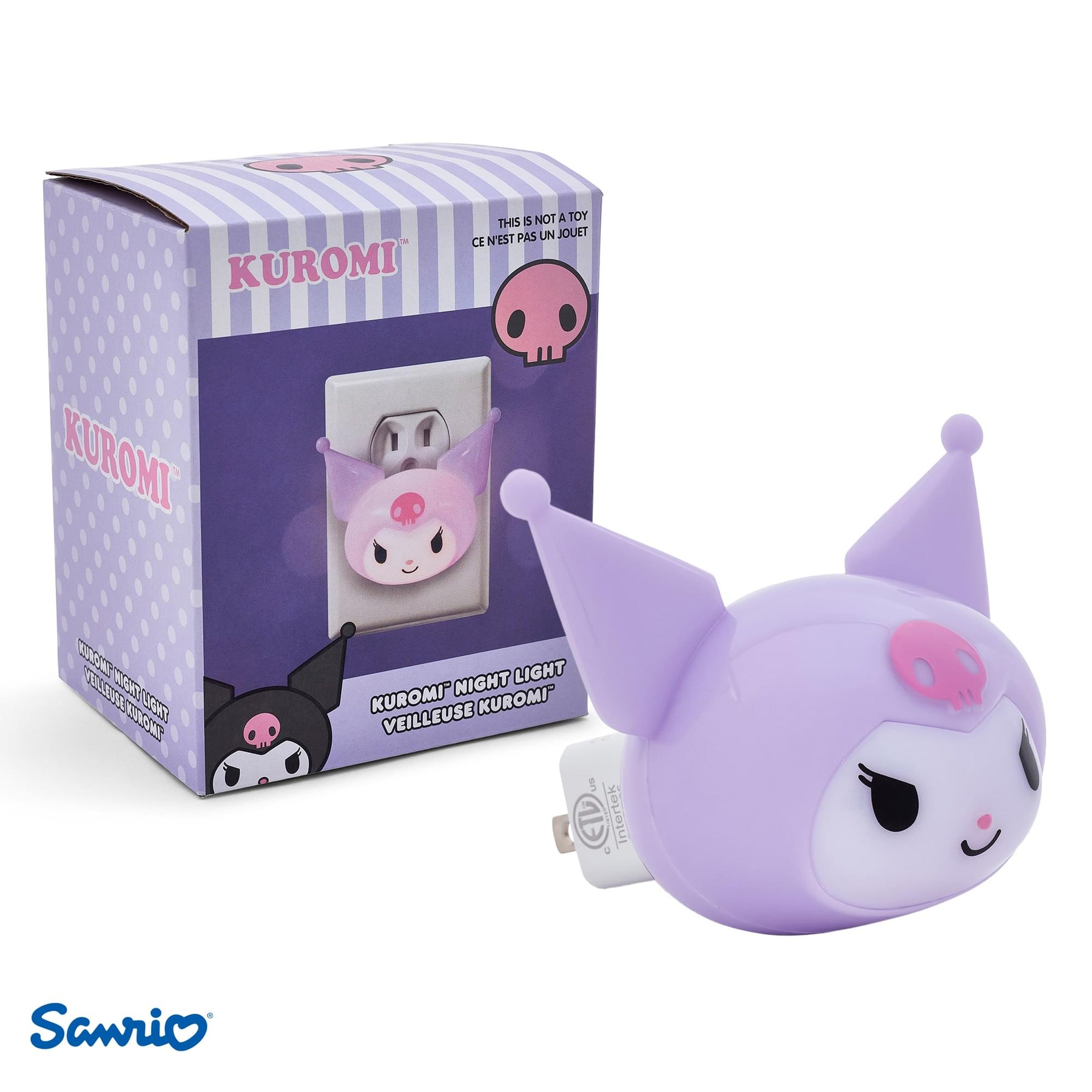 Sanrio Kuromi Face Plug-In Nightlight