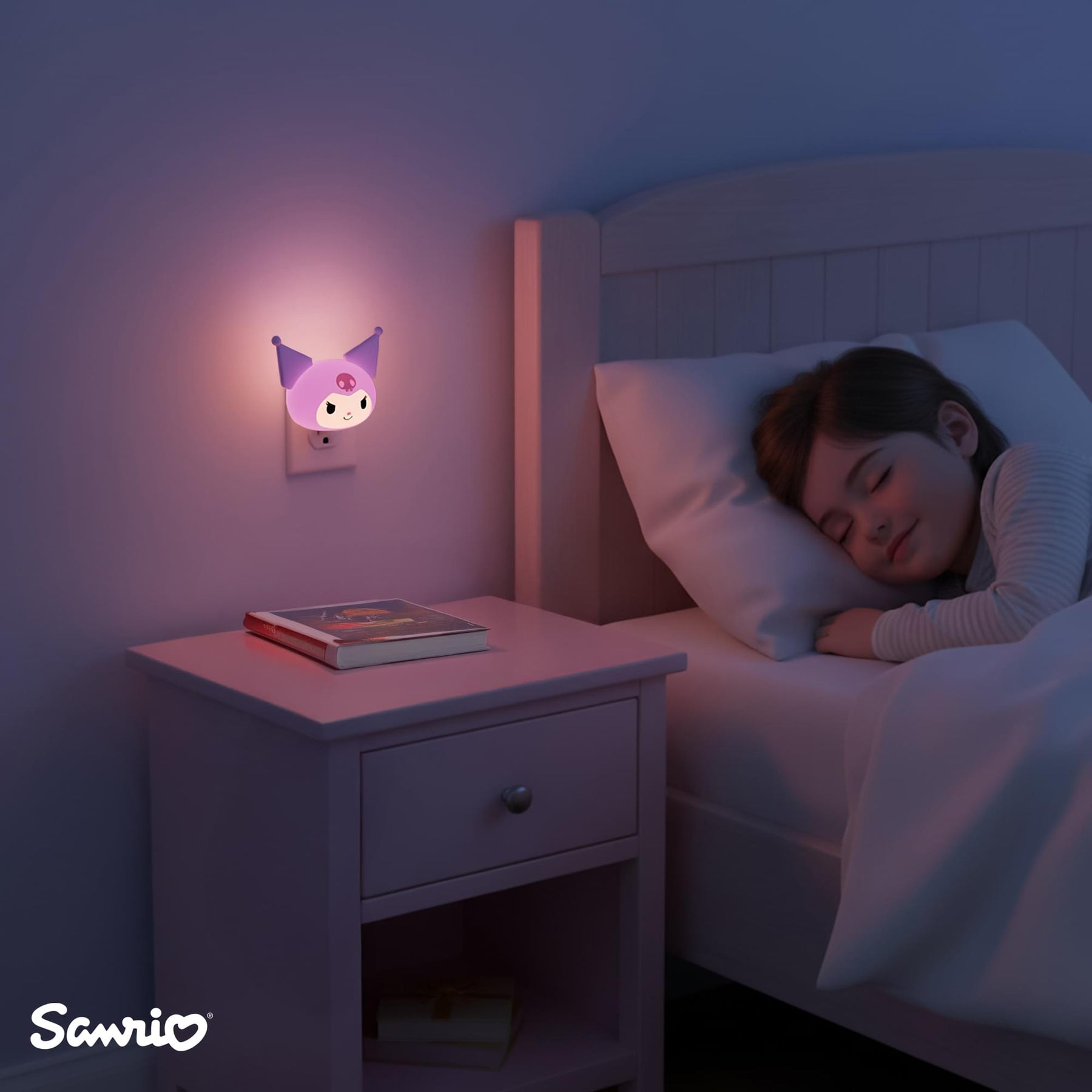 Sanrio Kuromi Face Plug-In Nightlight
