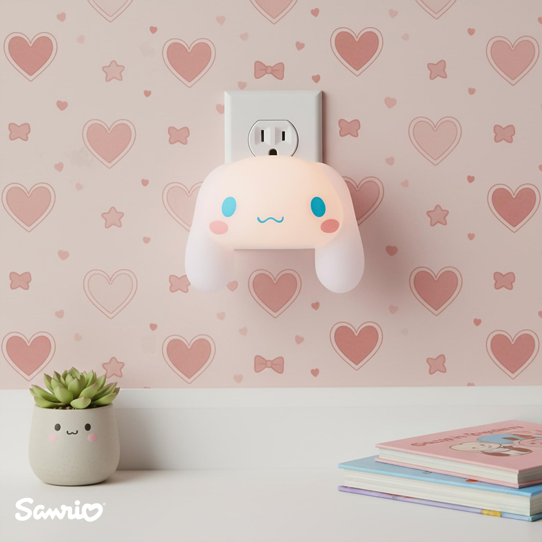 Sanrio Cinnamoroll Face Plug-In Nightlight