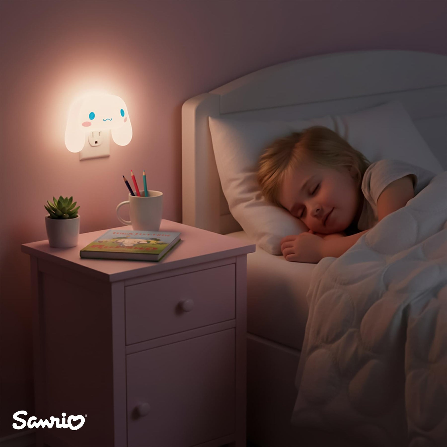 Sanrio Cinnamoroll Face Plug-In Nightlight