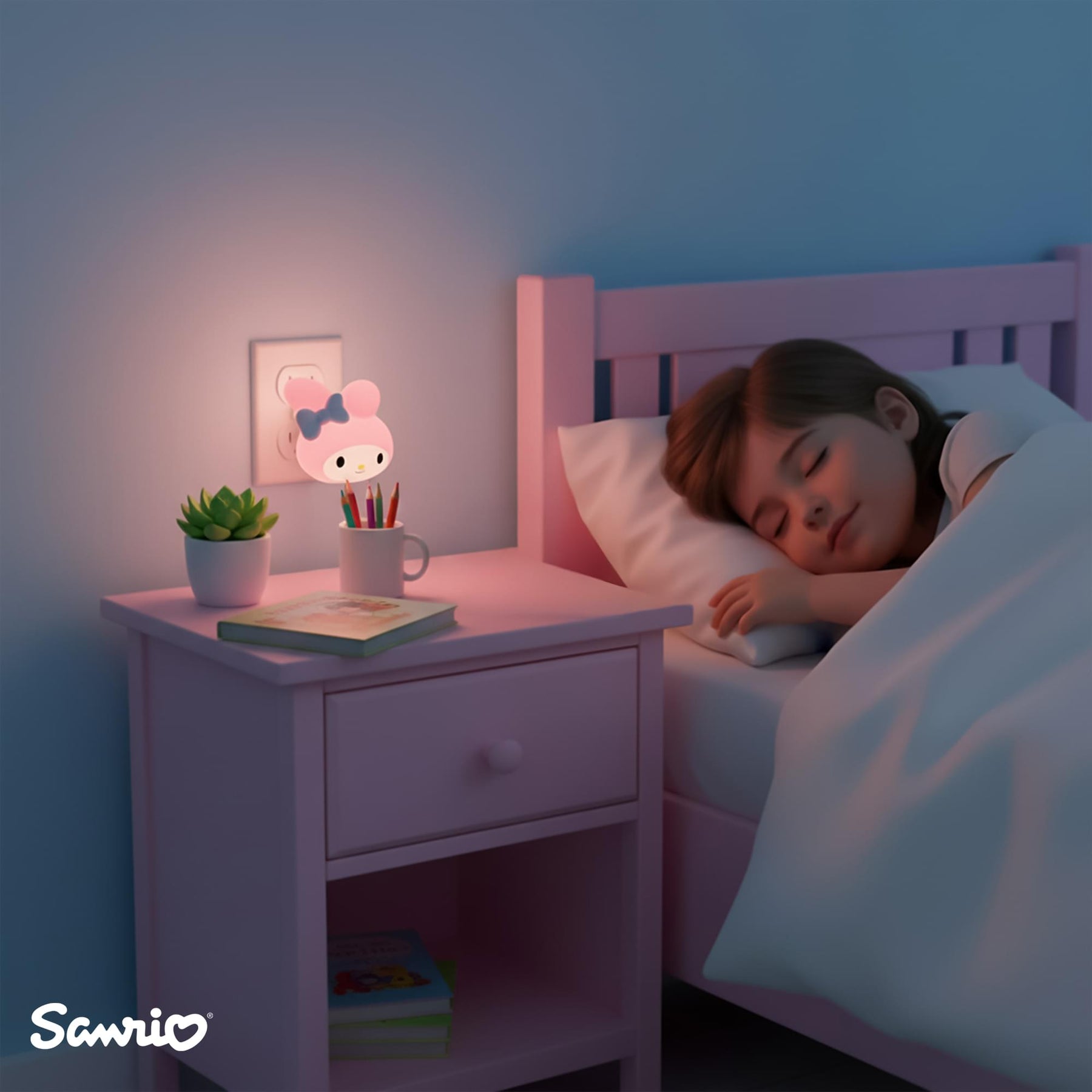 Sanrio My Melody Face Plug-In Nightlight
