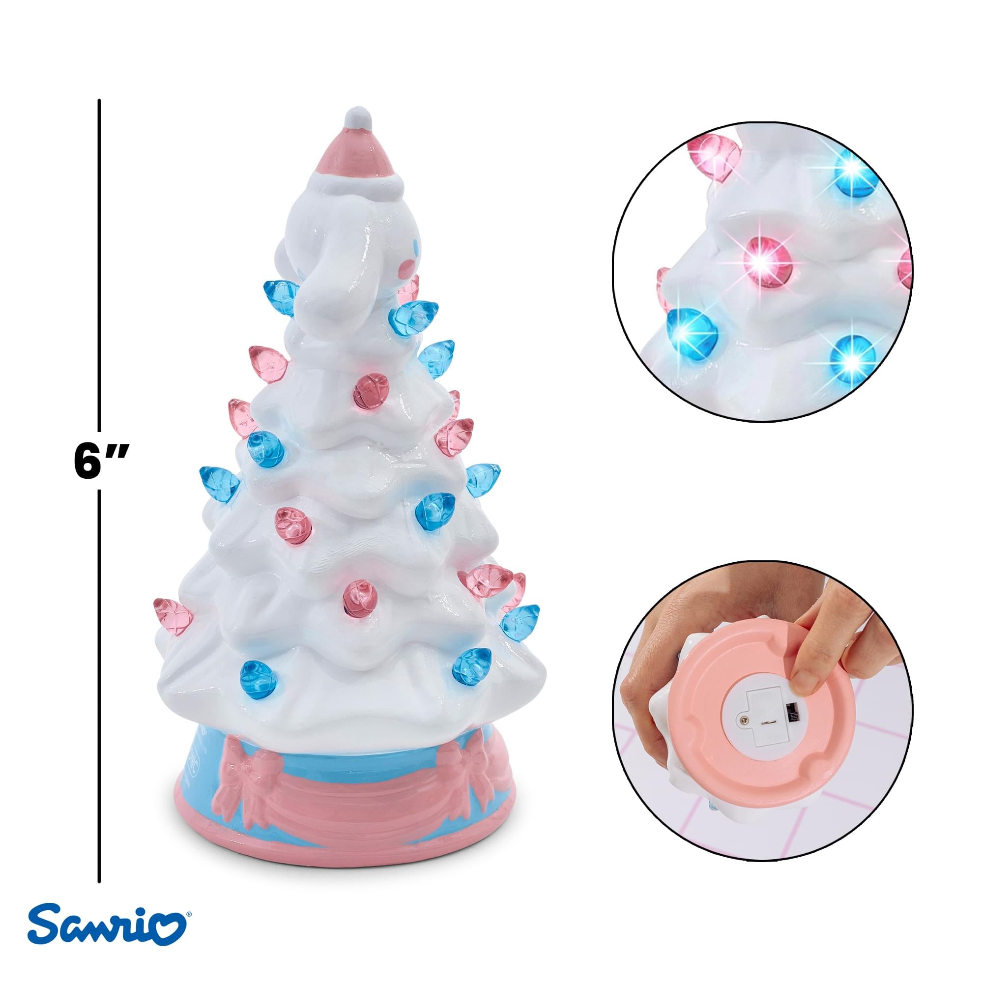 Sanrio Cinnamoroll Light-Up Ceramic Christmas Tree | 6 Inches Tall