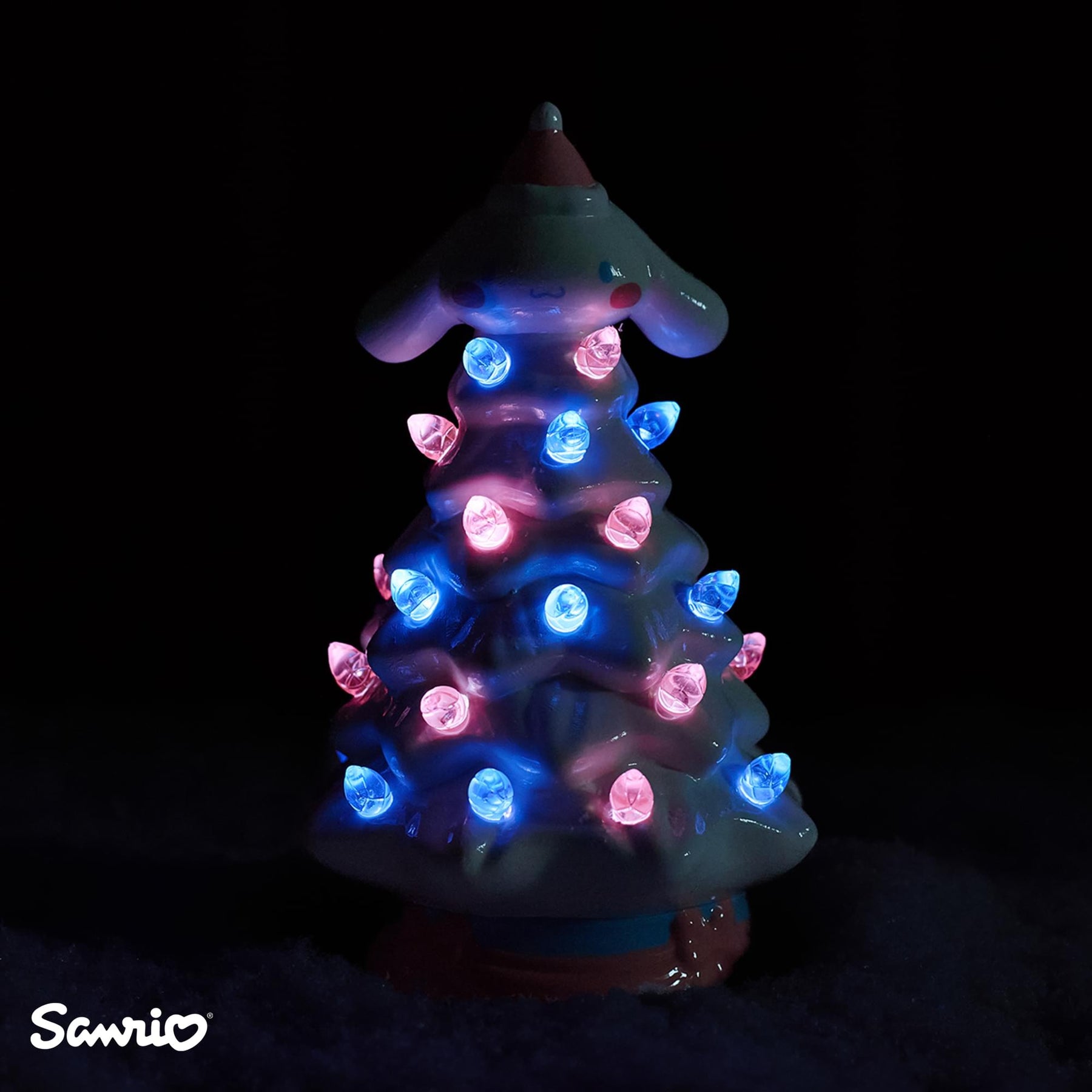 Sanrio Cinnamoroll Light-Up Ceramic Christmas Tree | 6 Inches Tall