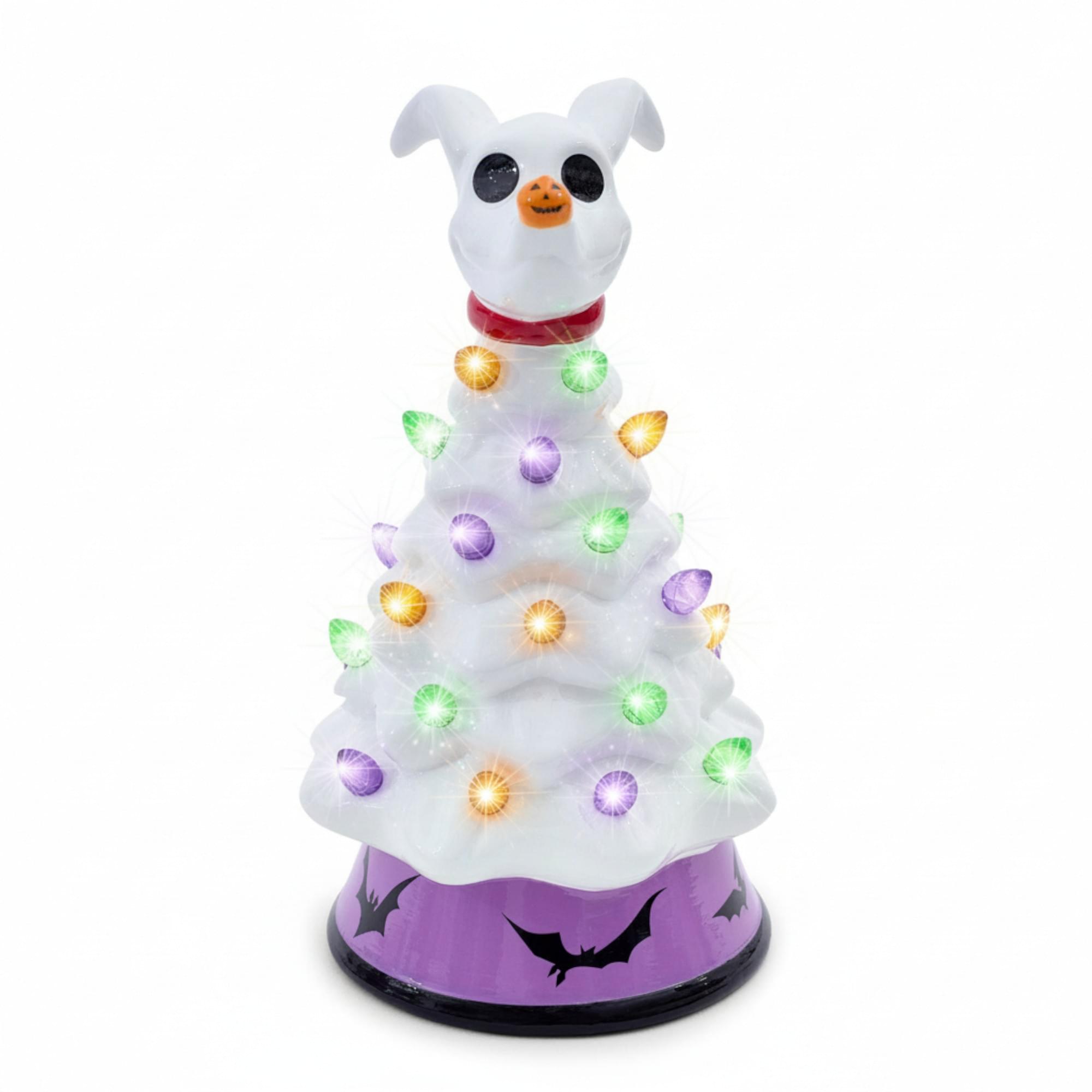 Disney The Nightmare Before Christmas Zero Light-Up Ceramic Christmas Tree