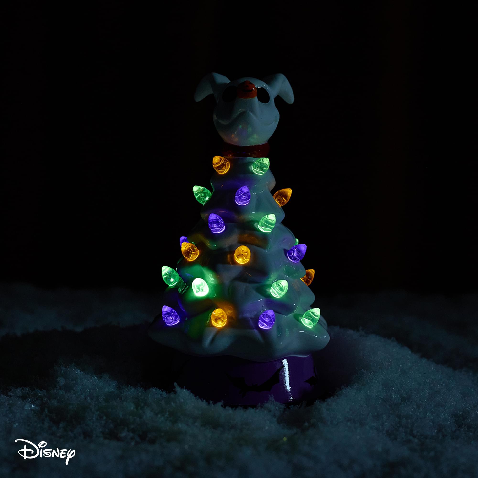 Disney The Nightmare Before Christmas Zero Light-Up Ceramic Christmas Tree